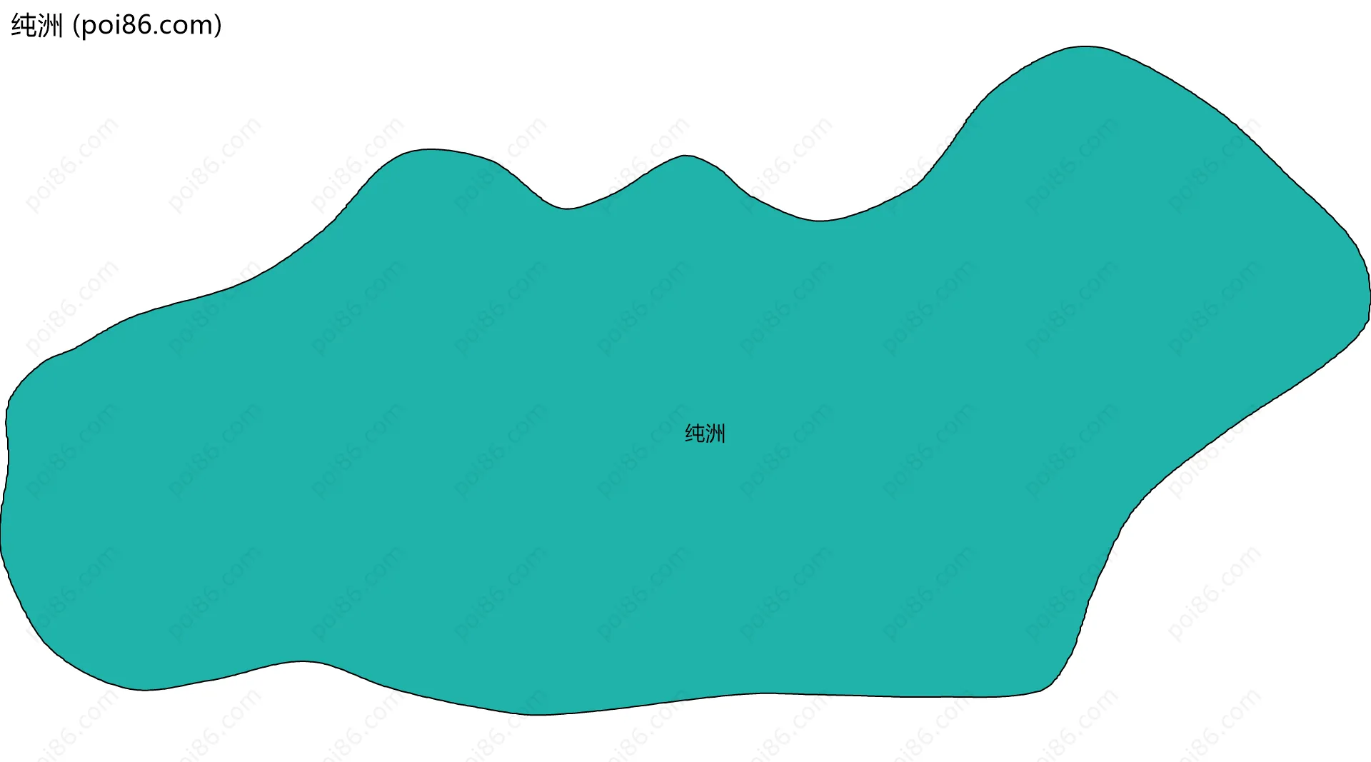 纯洲边界地图