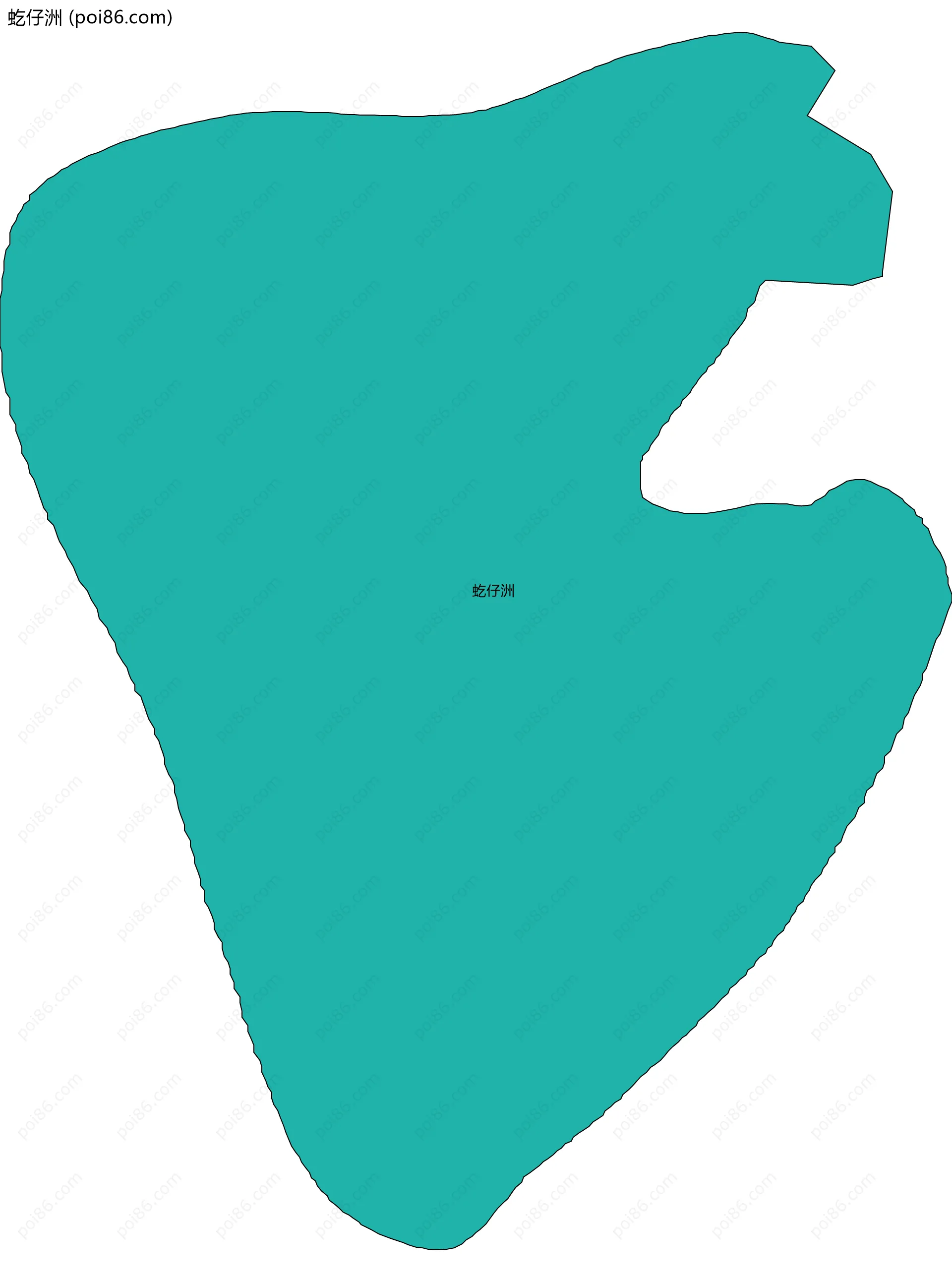 虼仔洲边界地图