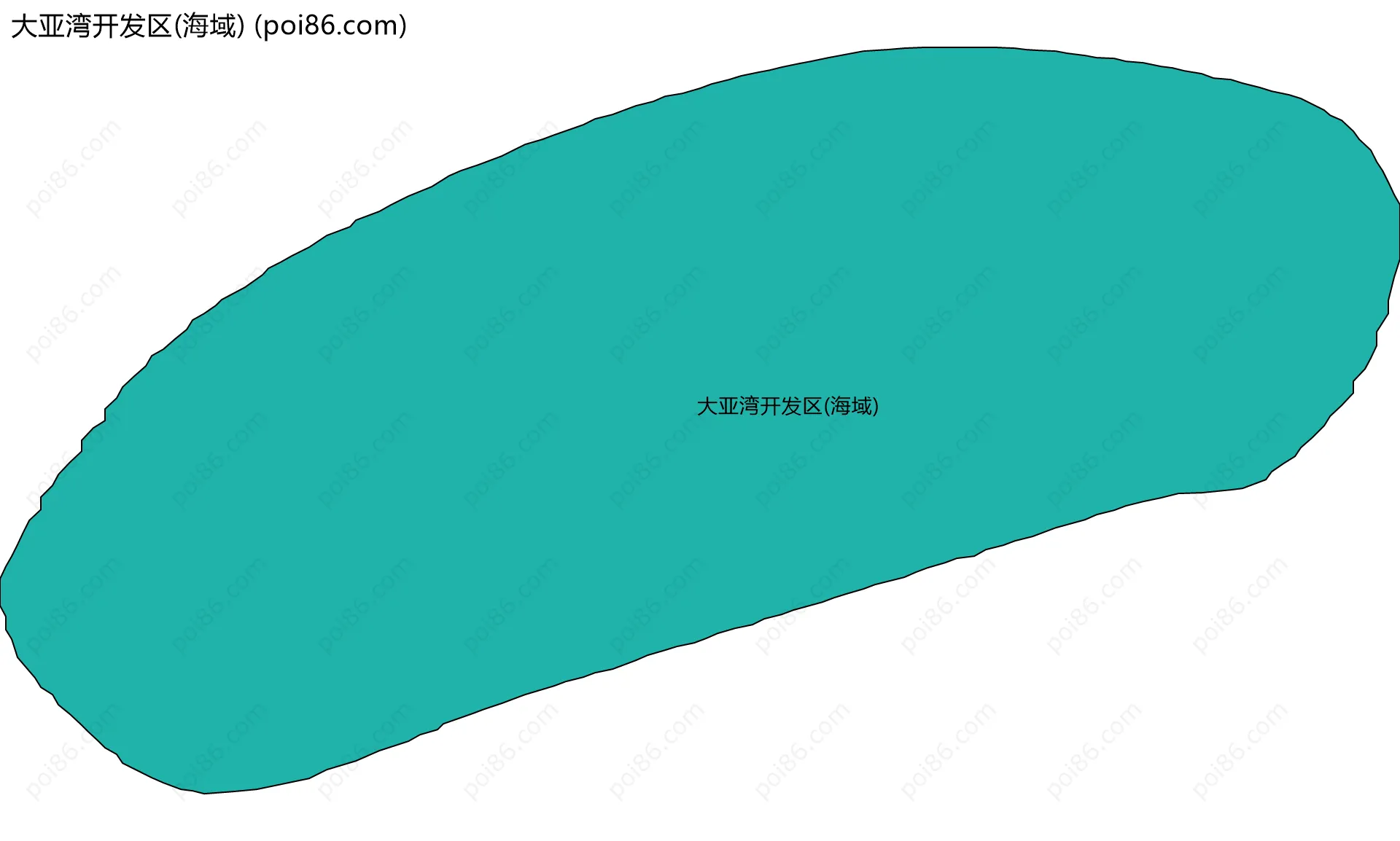大亚湾开发区(海域)边界地图