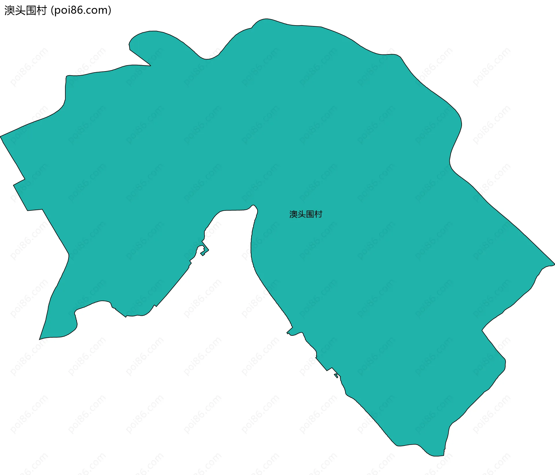 澳头围村边界地图