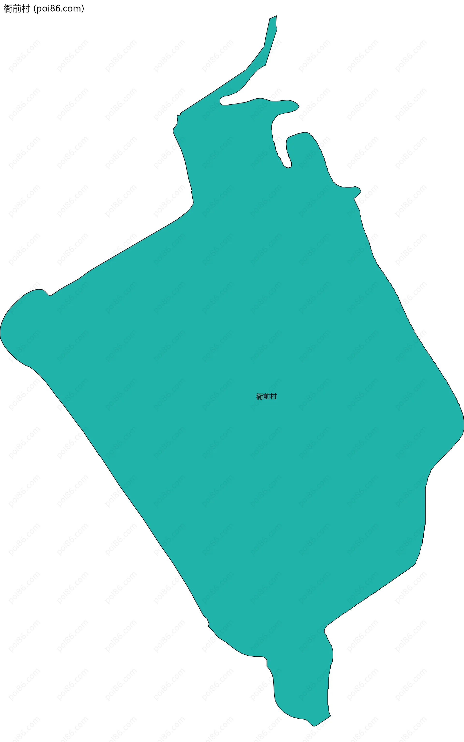 衙前村边界地图