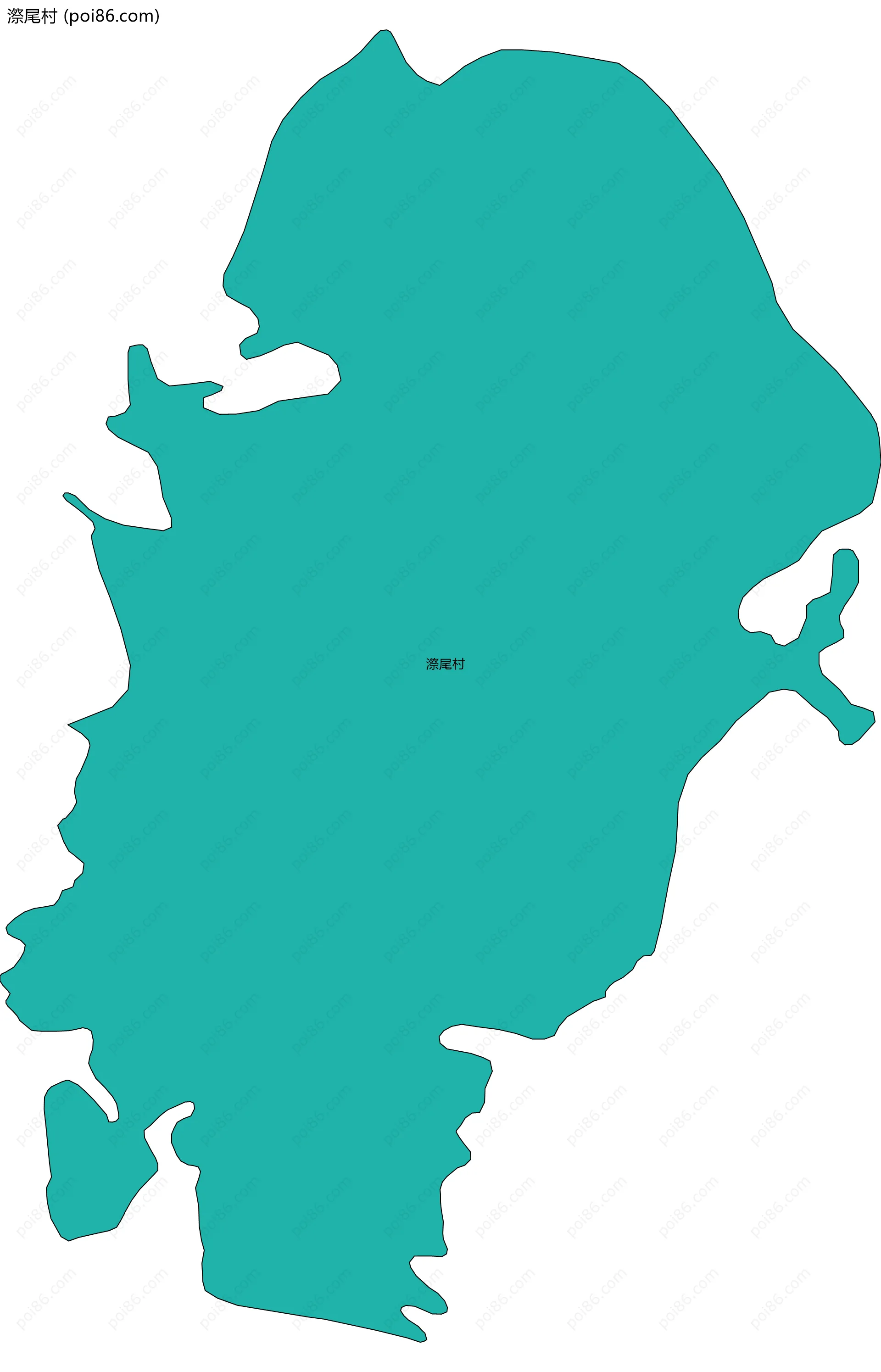 漈尾村边界地图