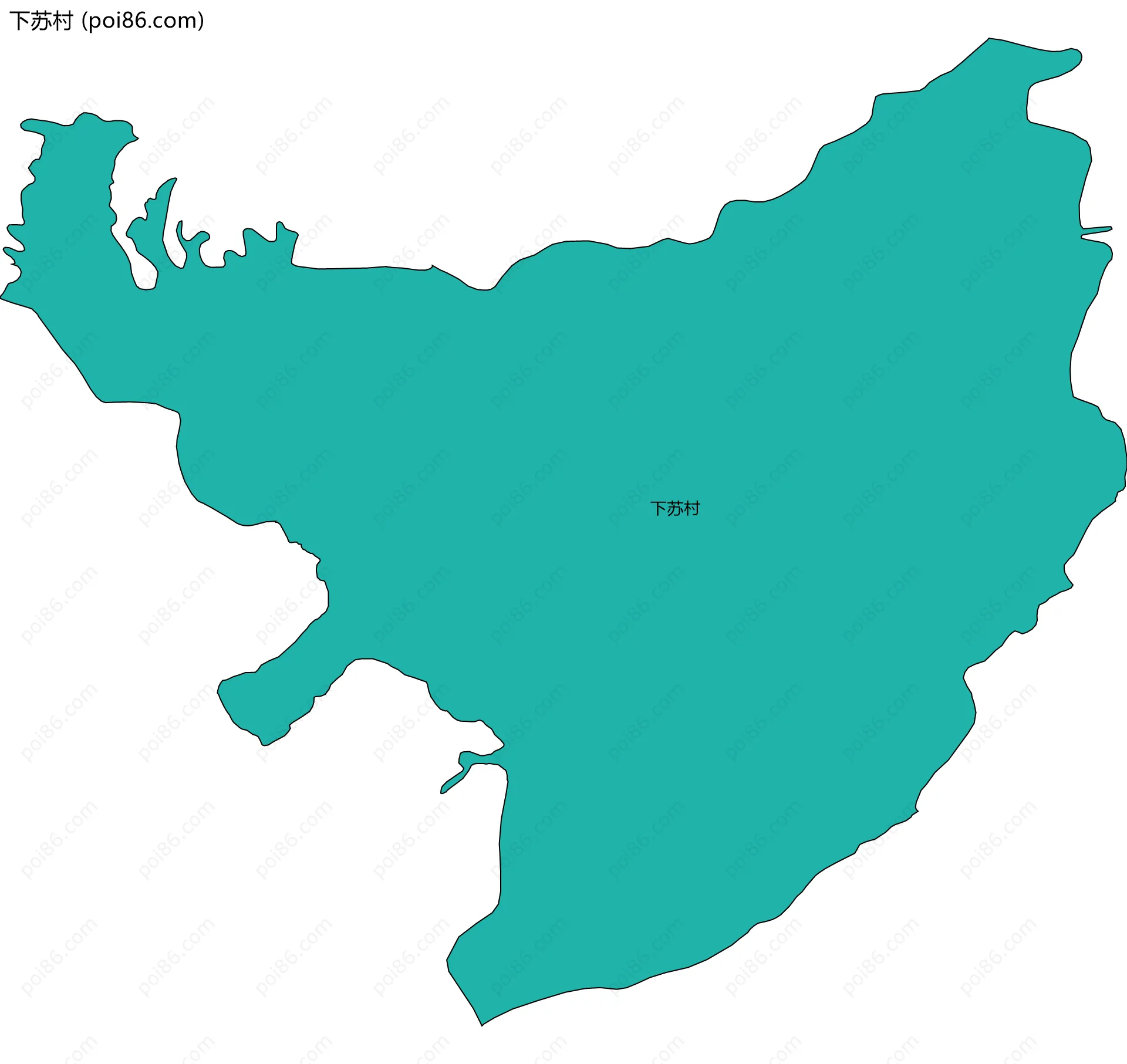 下苏村边界地图