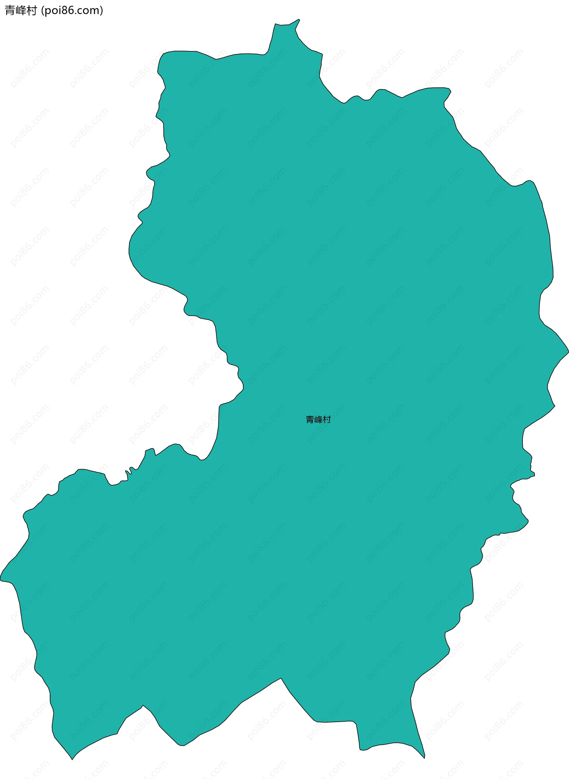 青峰村边界地图