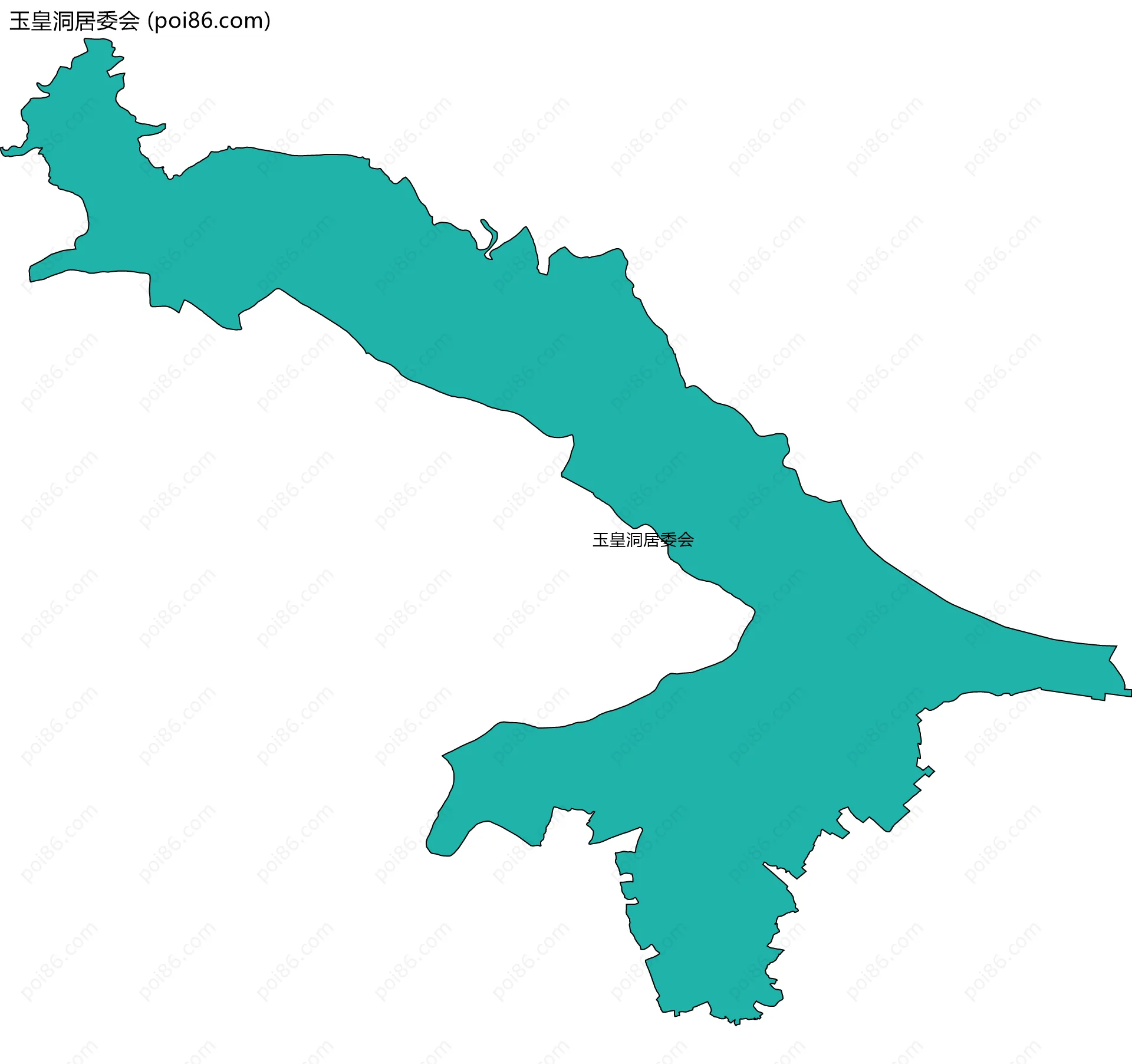 玉皇洞居委会边界地图