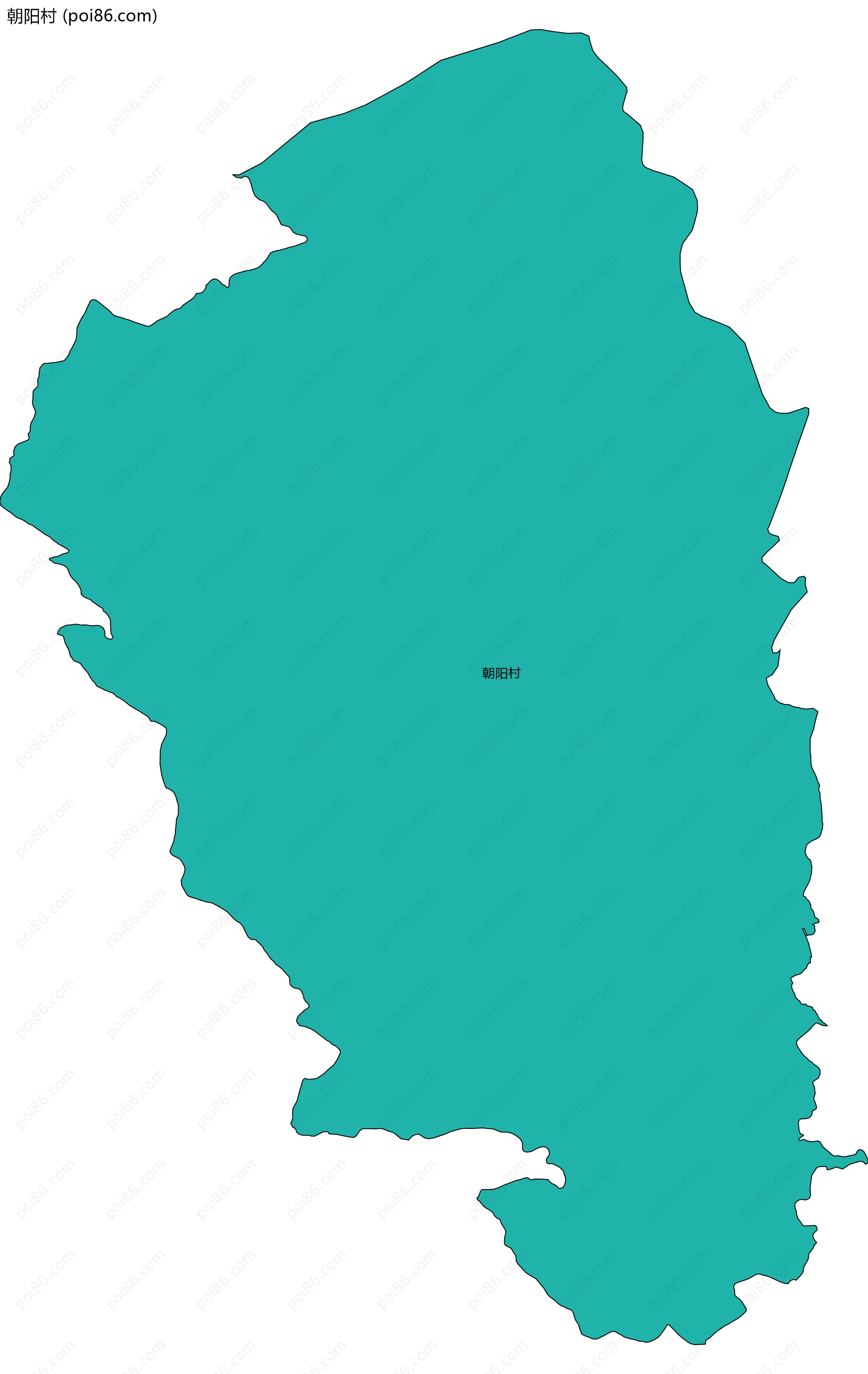 朝阳村边界地图