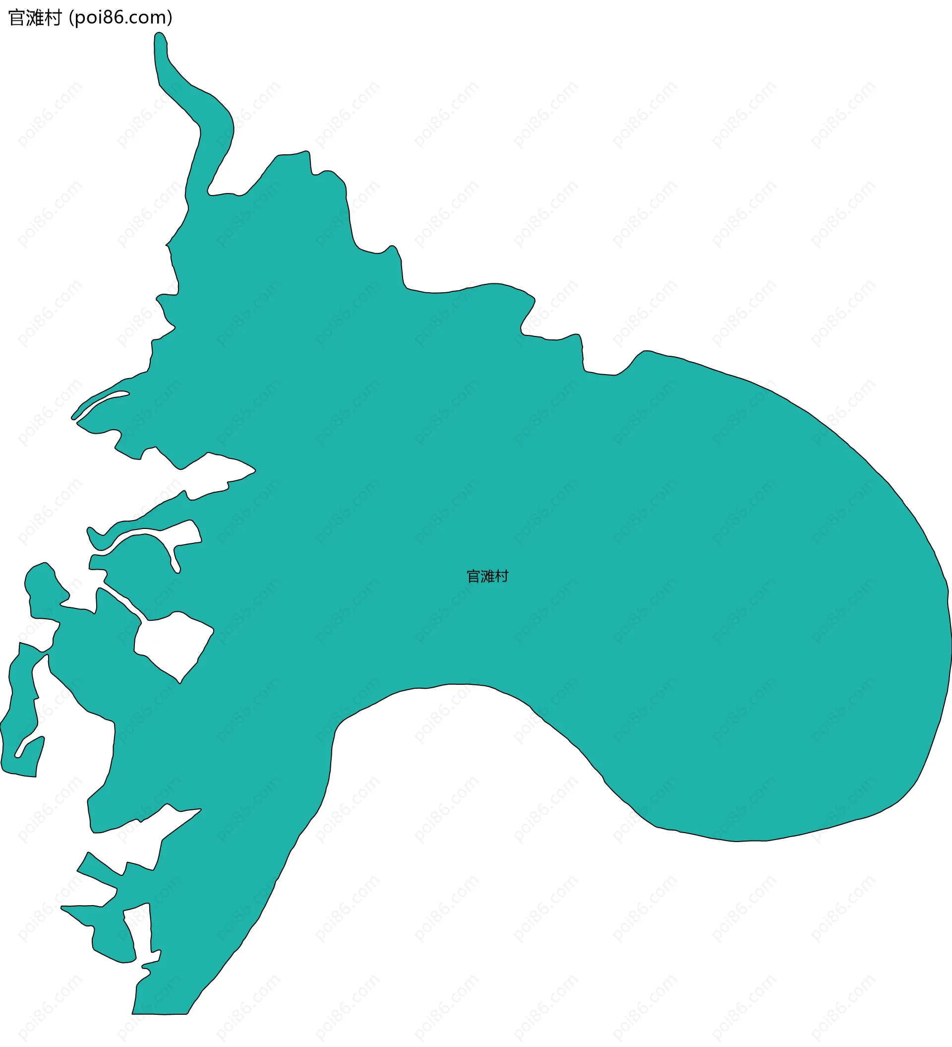 官滩村边界地图