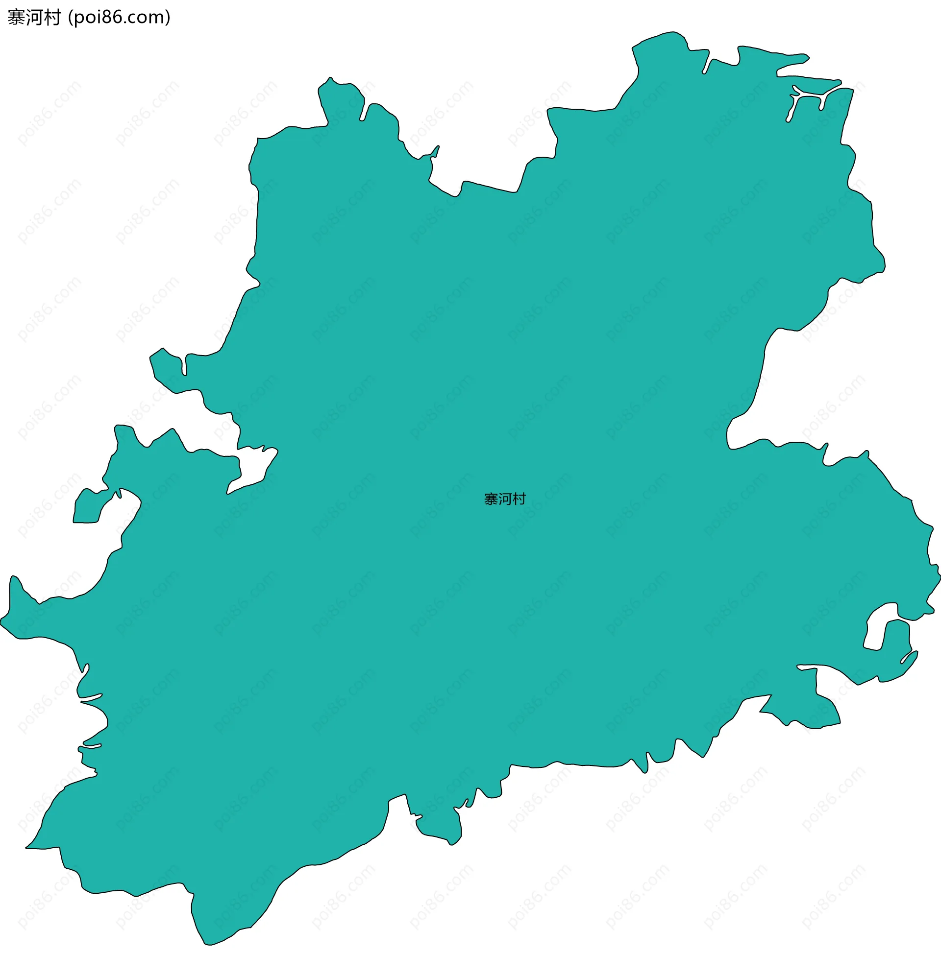 寨河村边界地图