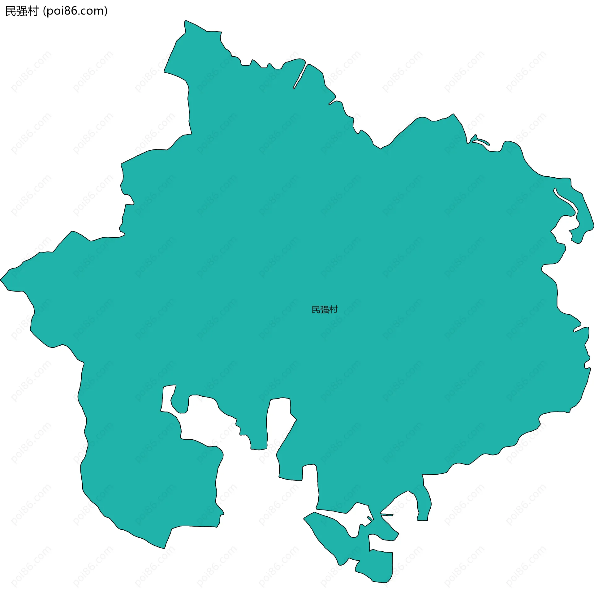 民强村边界地图