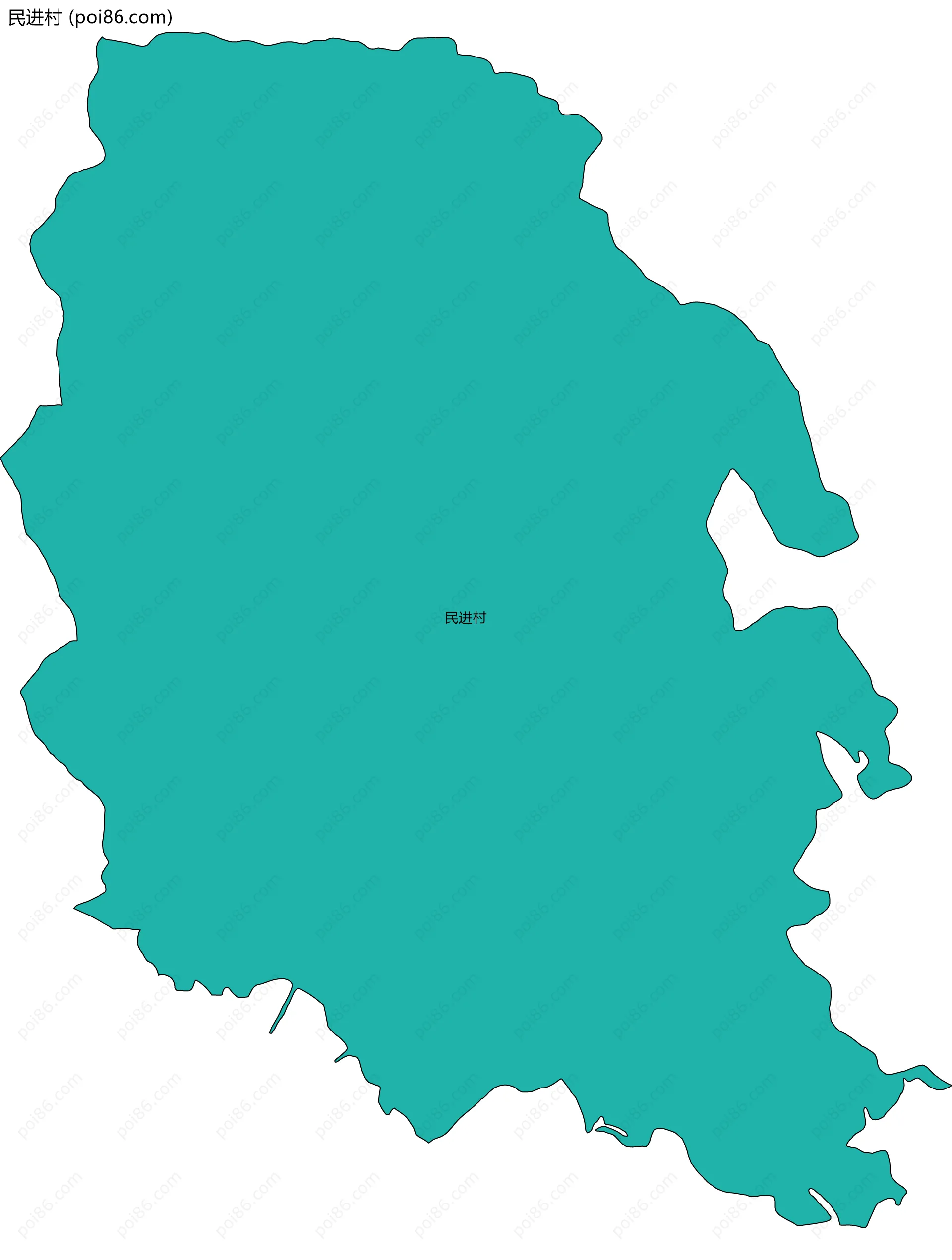 民进村边界地图