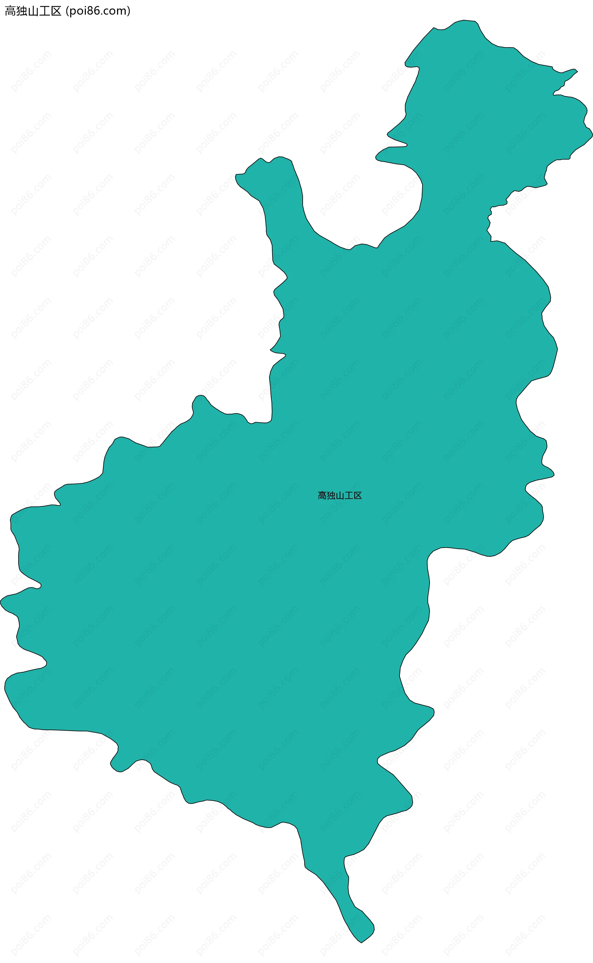 高独山工区边界地图