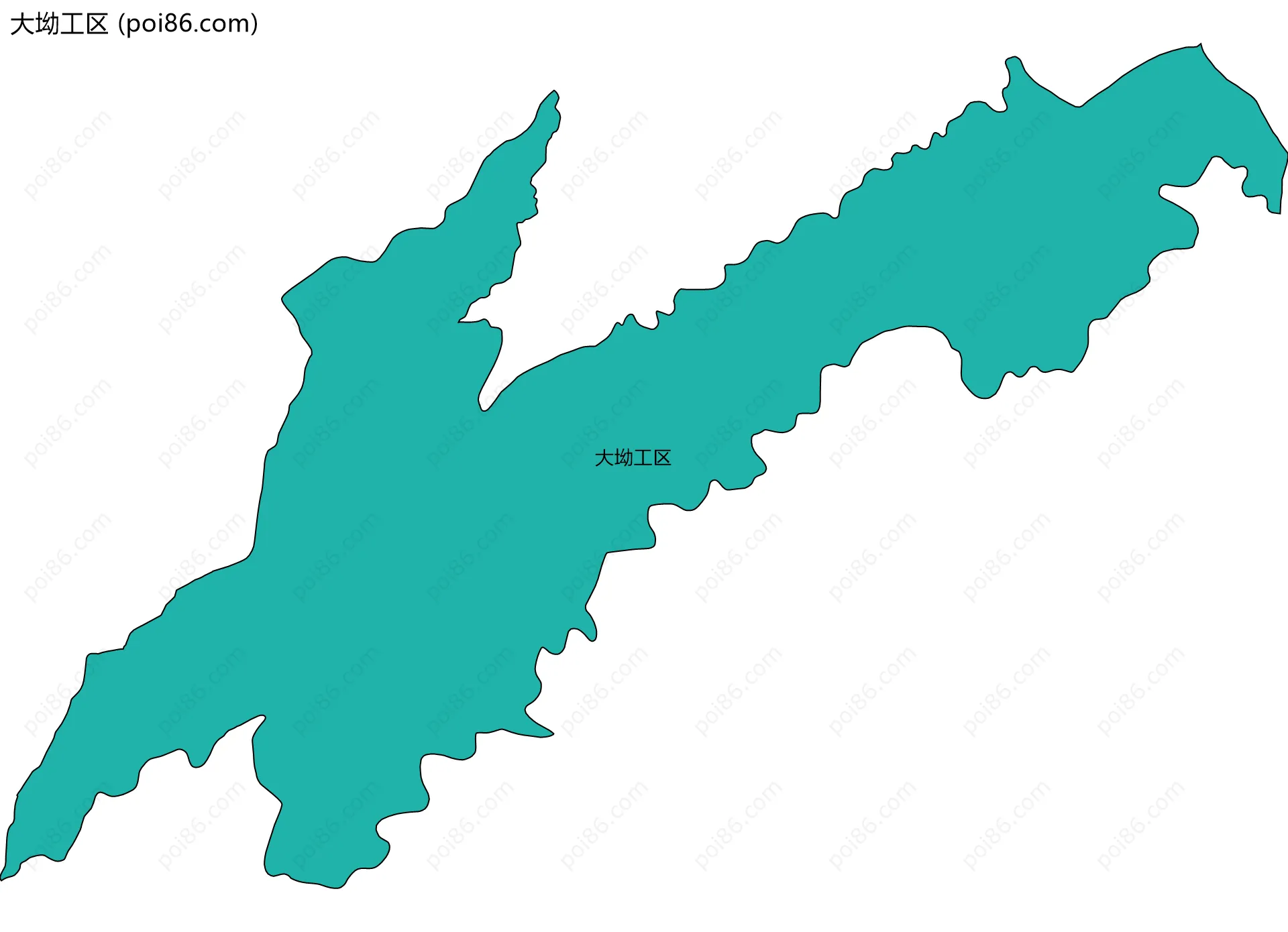 大坳工区边界地图