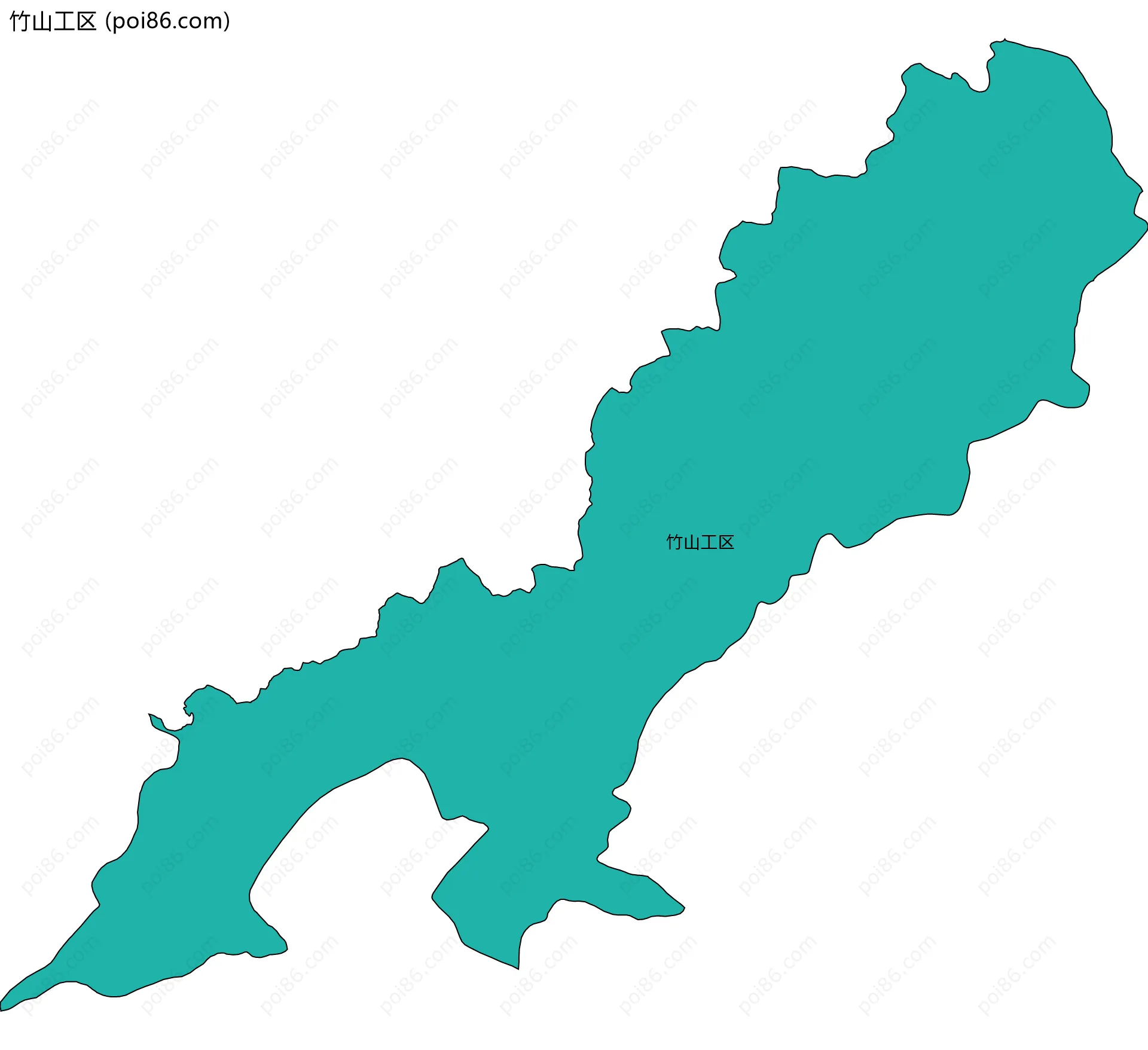 竹山工区边界地图