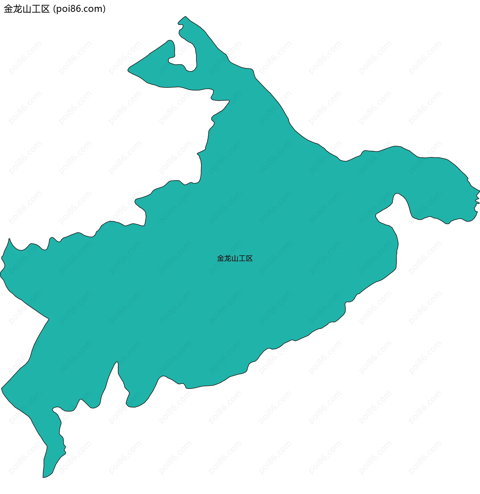 金龙山工区边界地图