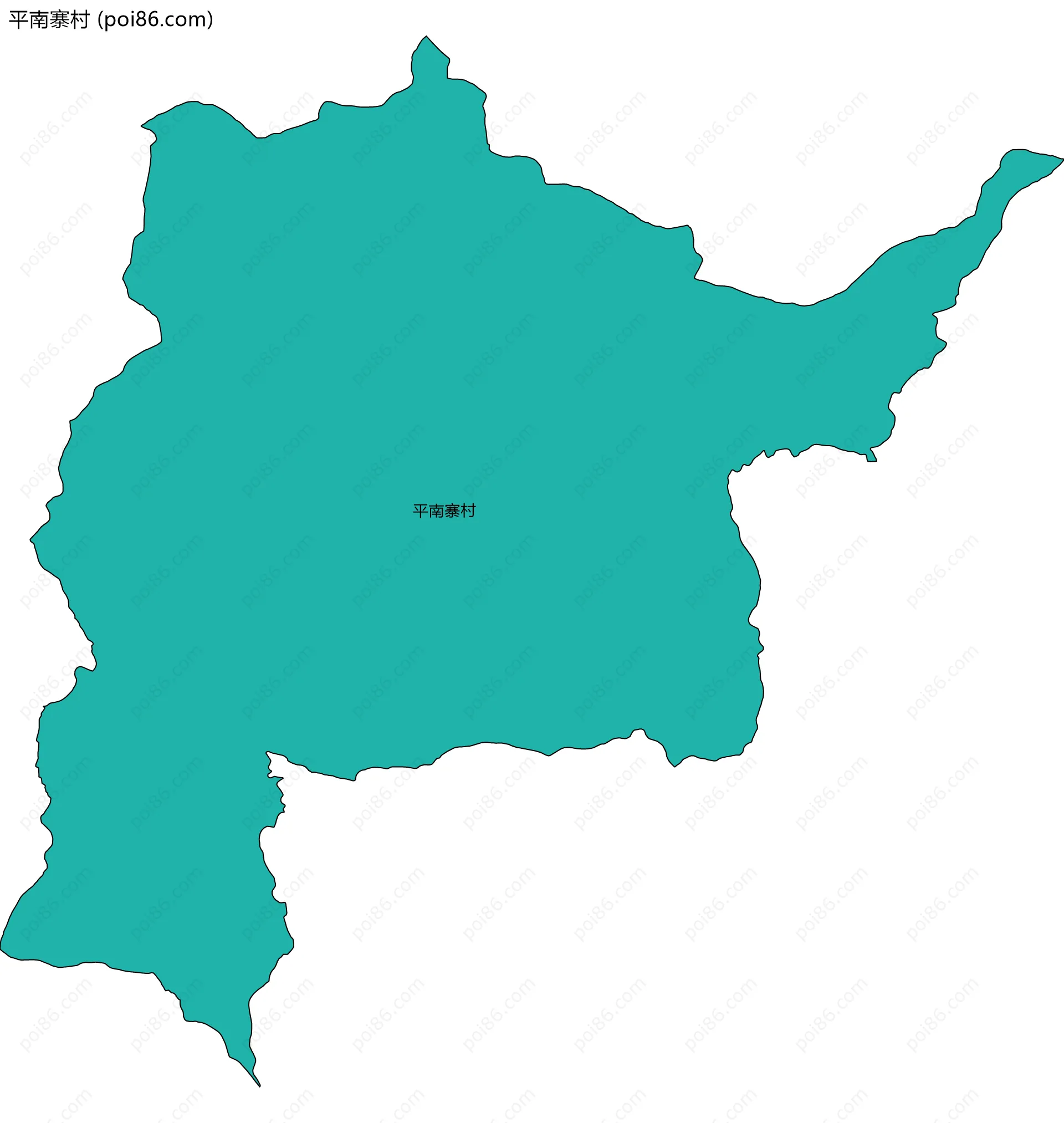 平南寨村边界地图