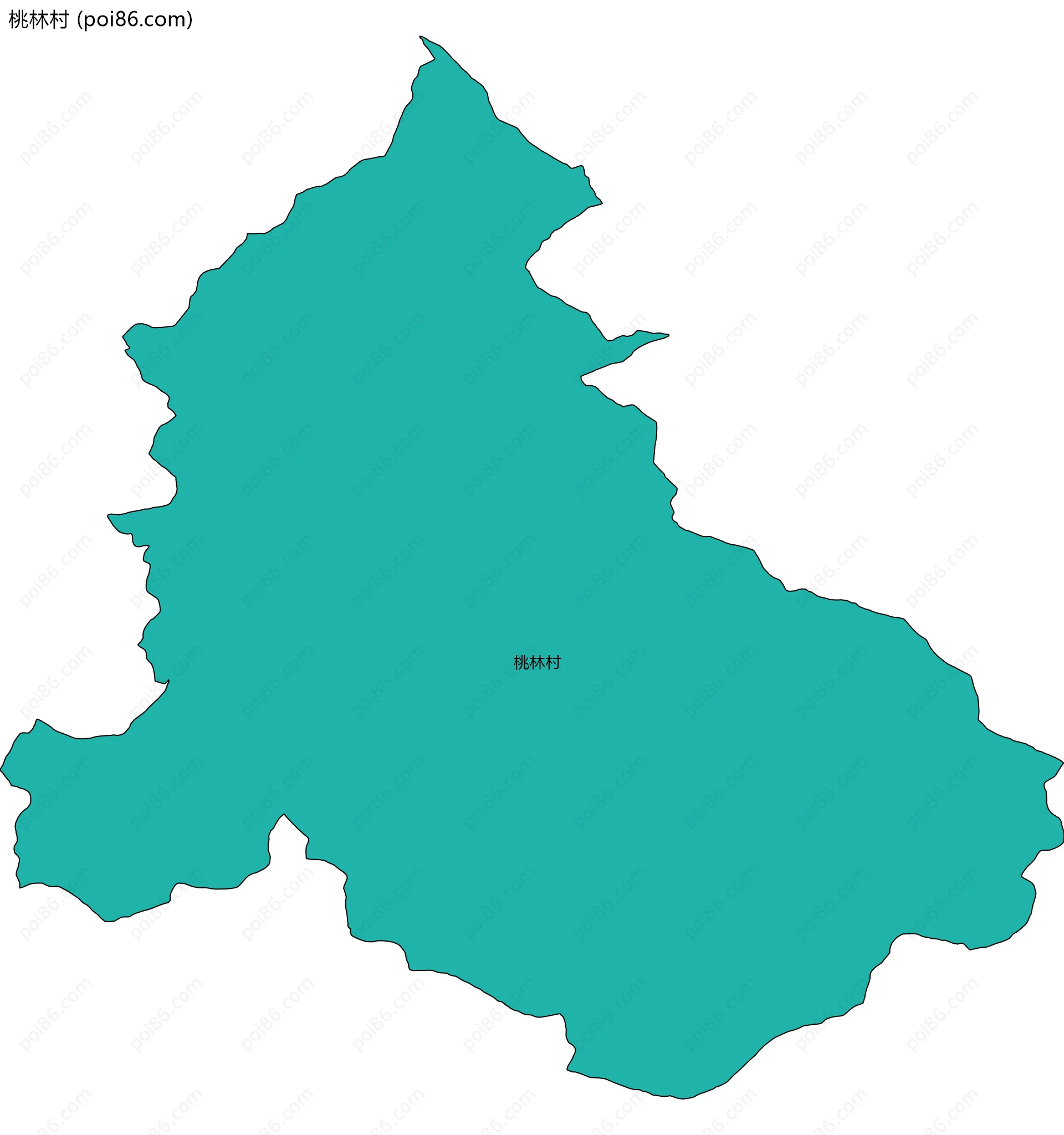 桃林村边界地图