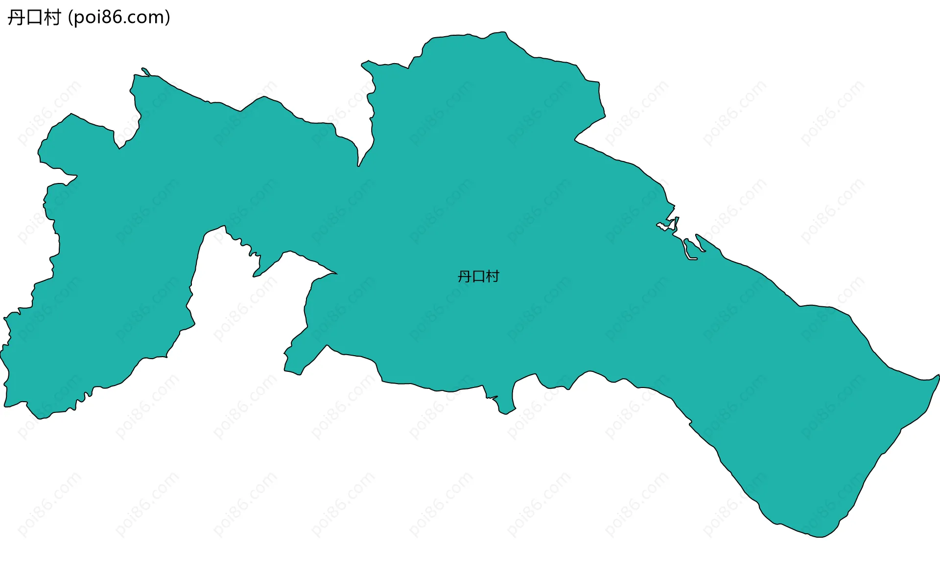 丹口村边界地图