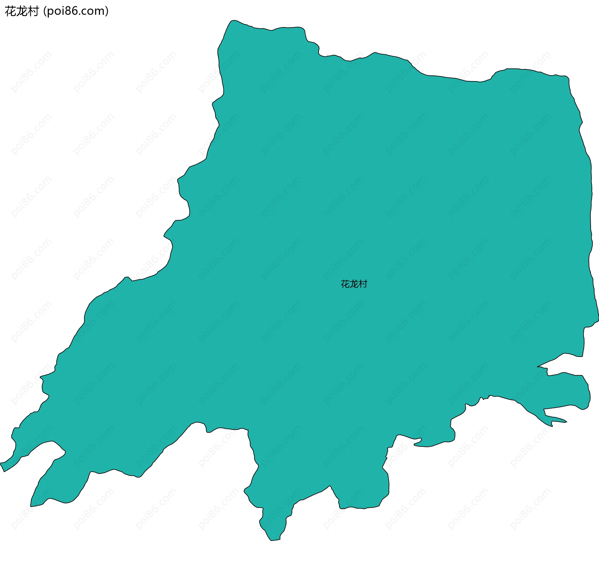 花龙村边界地图