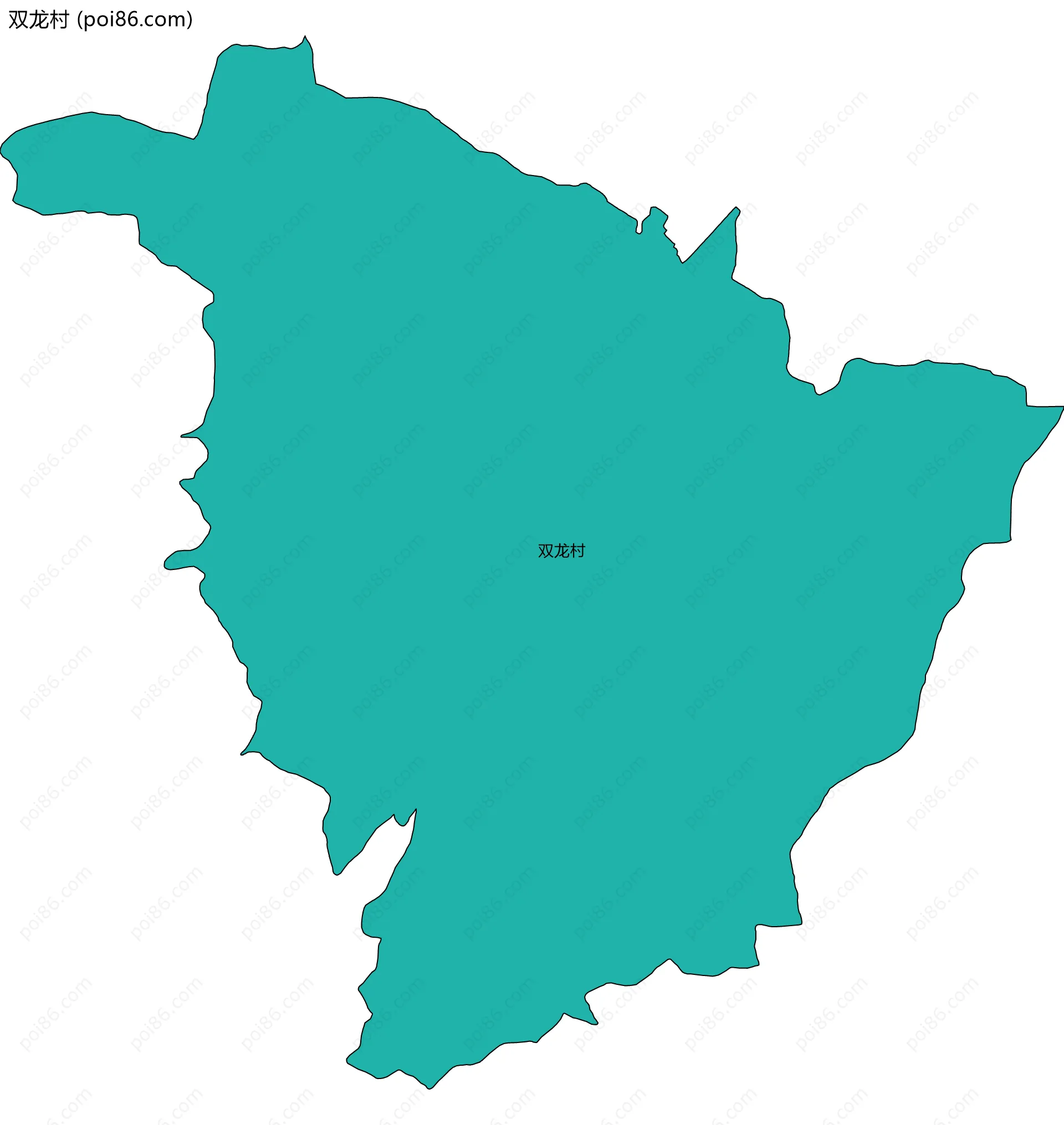 双龙村边界地图