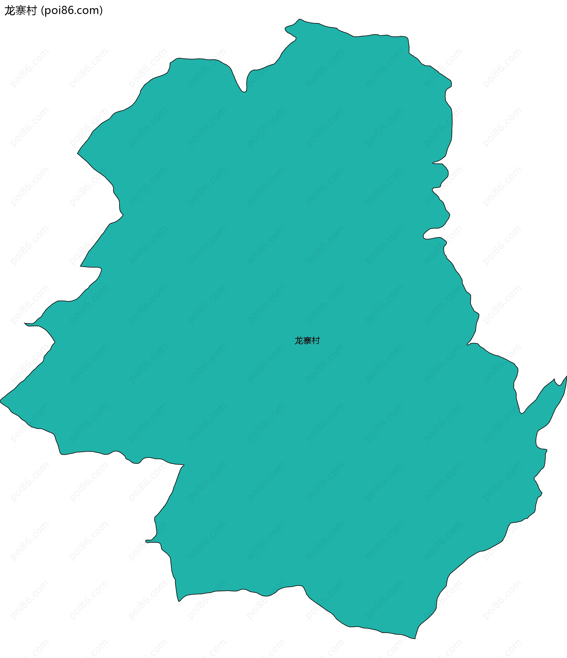 龙寨村边界地图