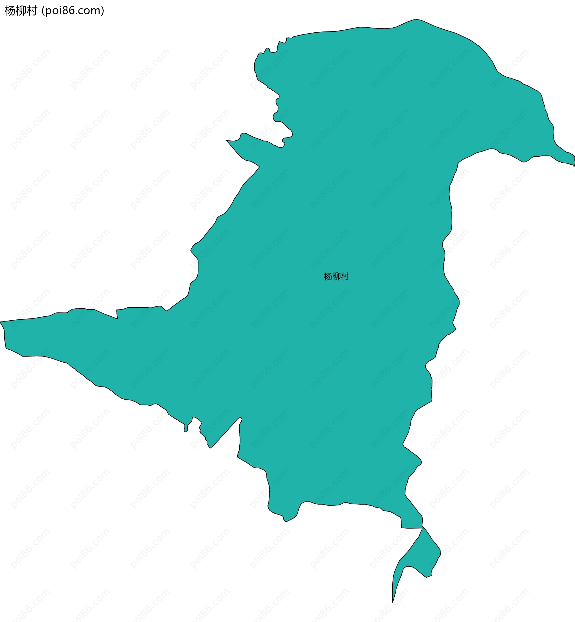杨柳村边界地图