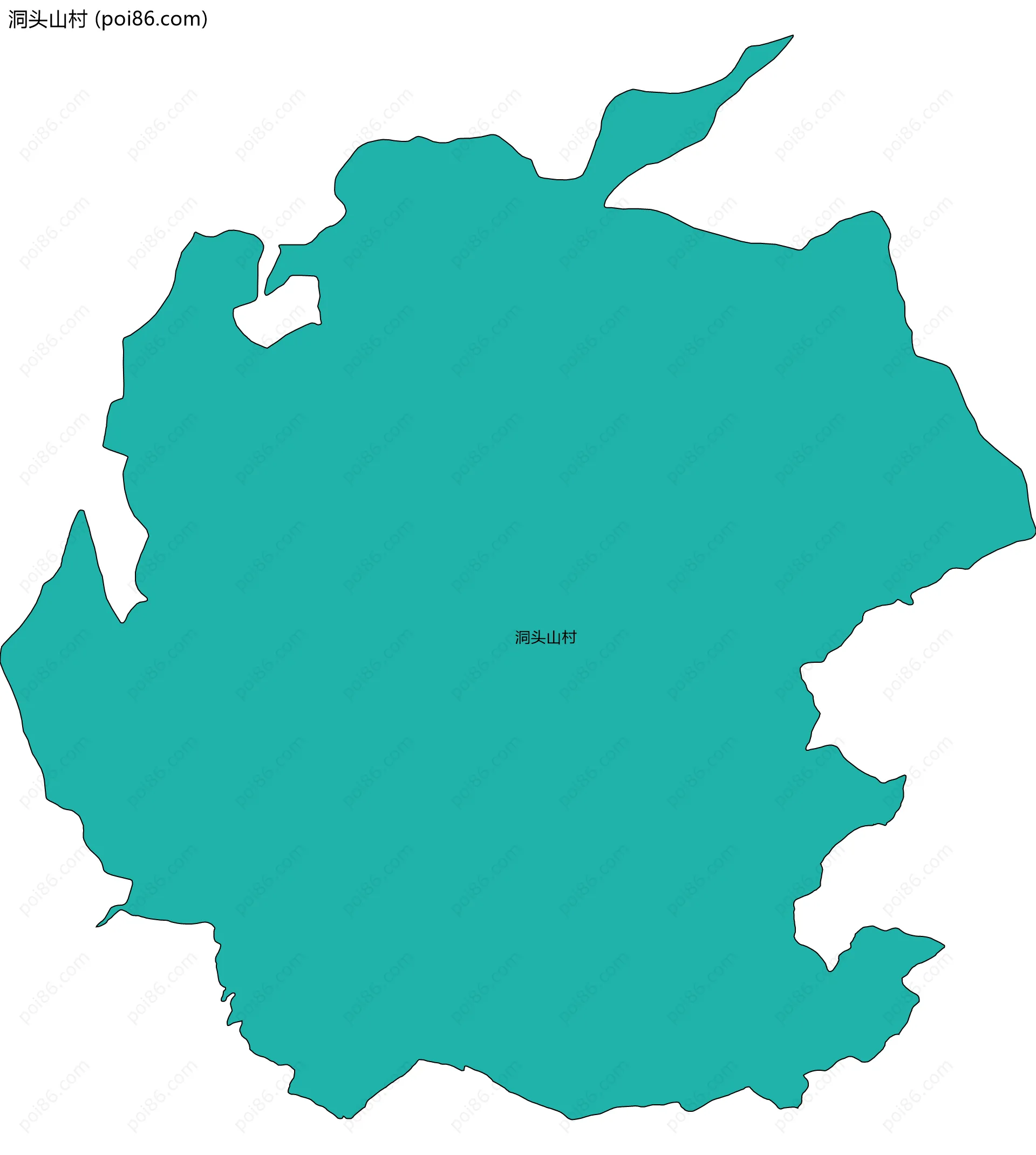 洞头山村边界地图