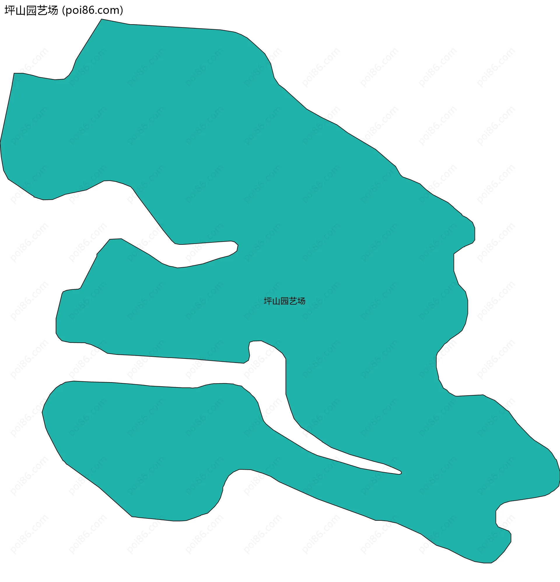 坪山园艺场边界地图