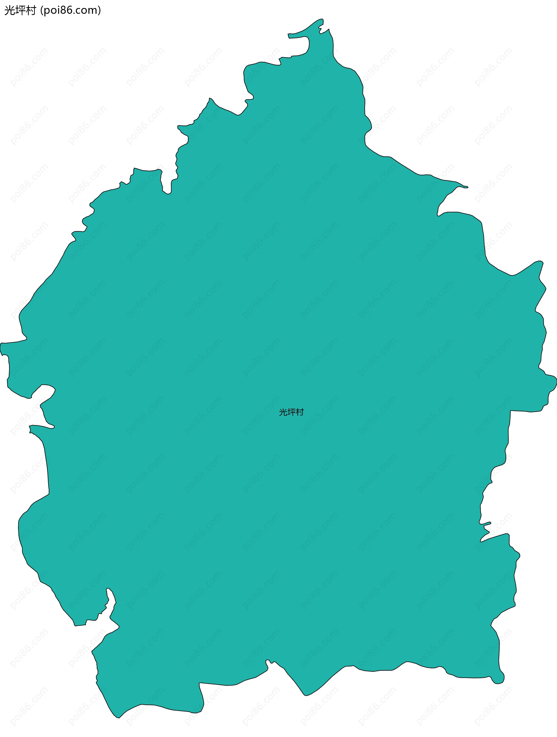 光坪村边界地图