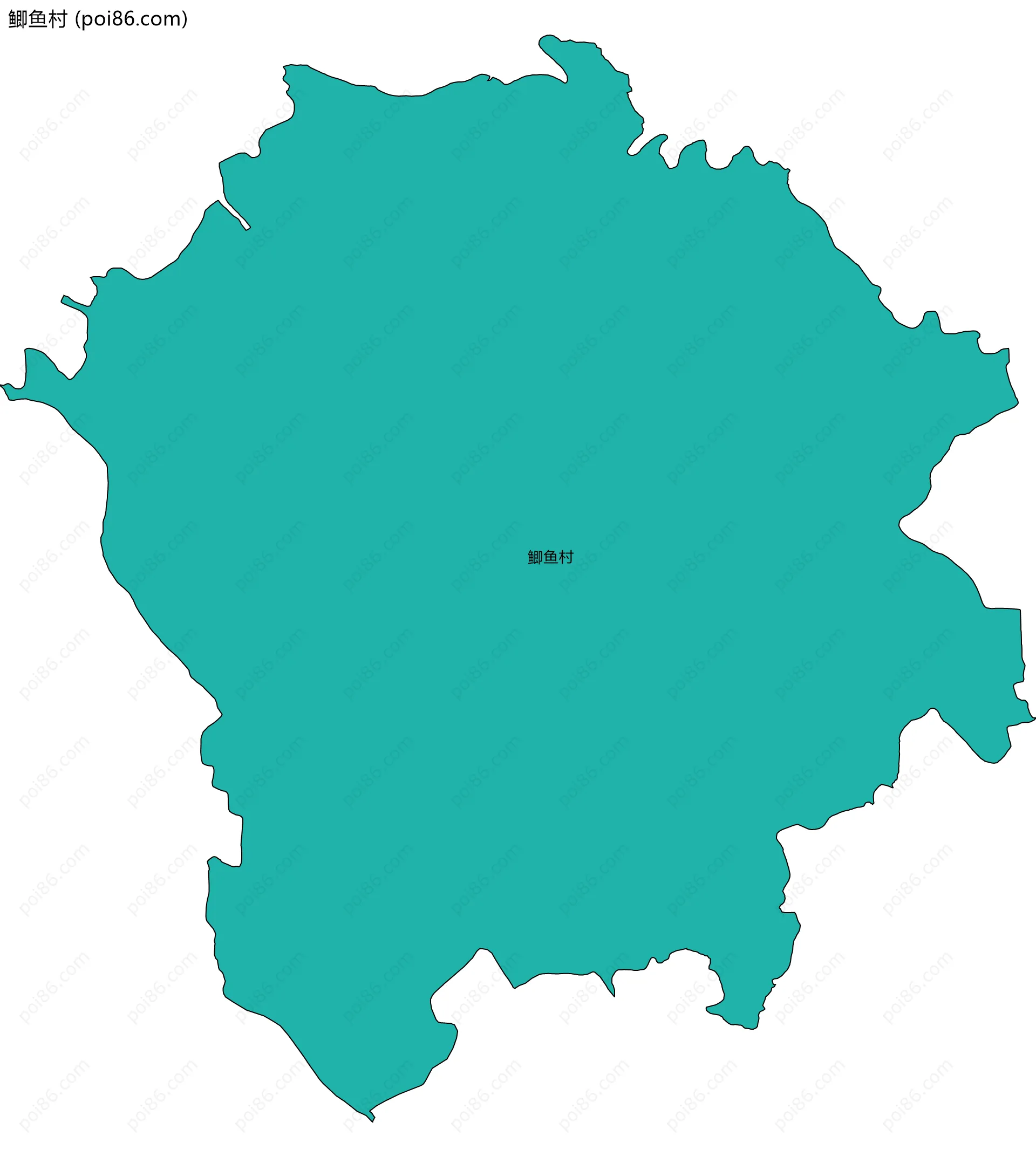 鲫鱼村边界地图