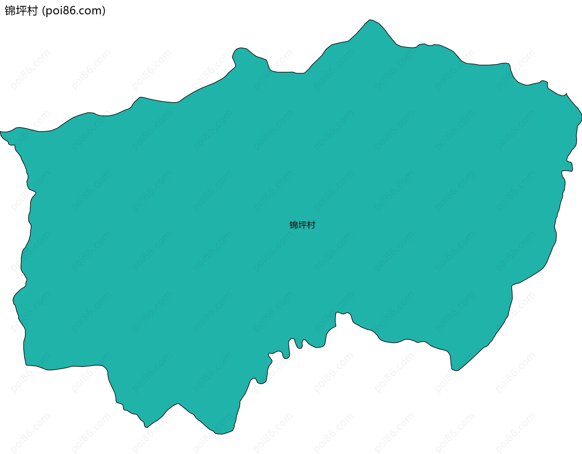 锦坪村边界地图