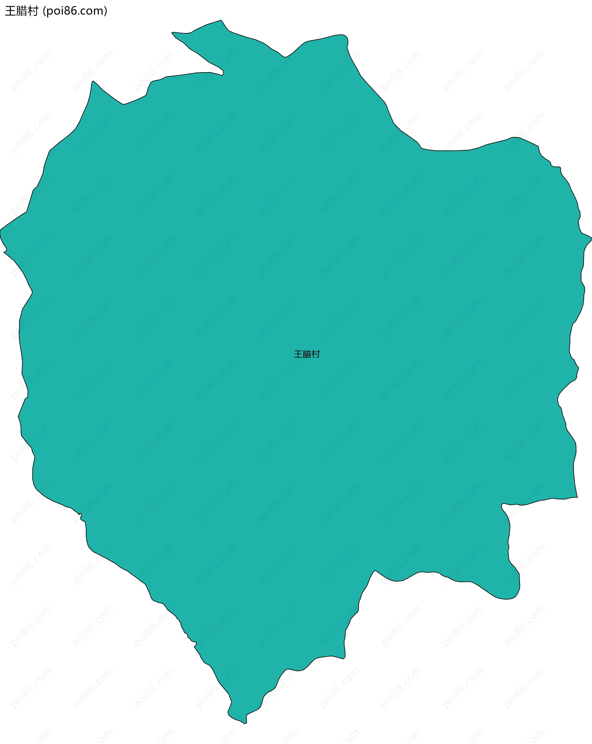 王腊村边界地图