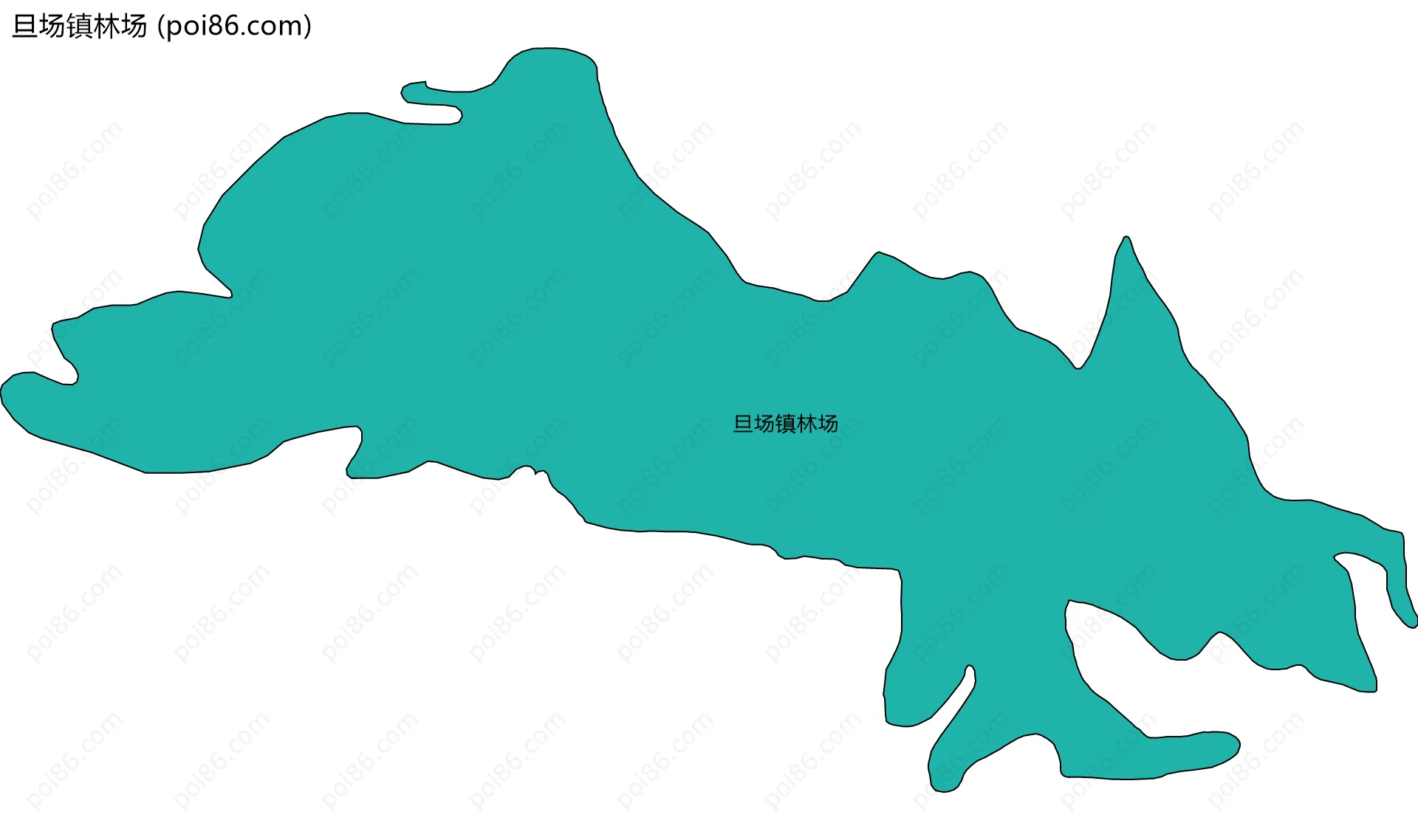 旦场镇林场边界地图