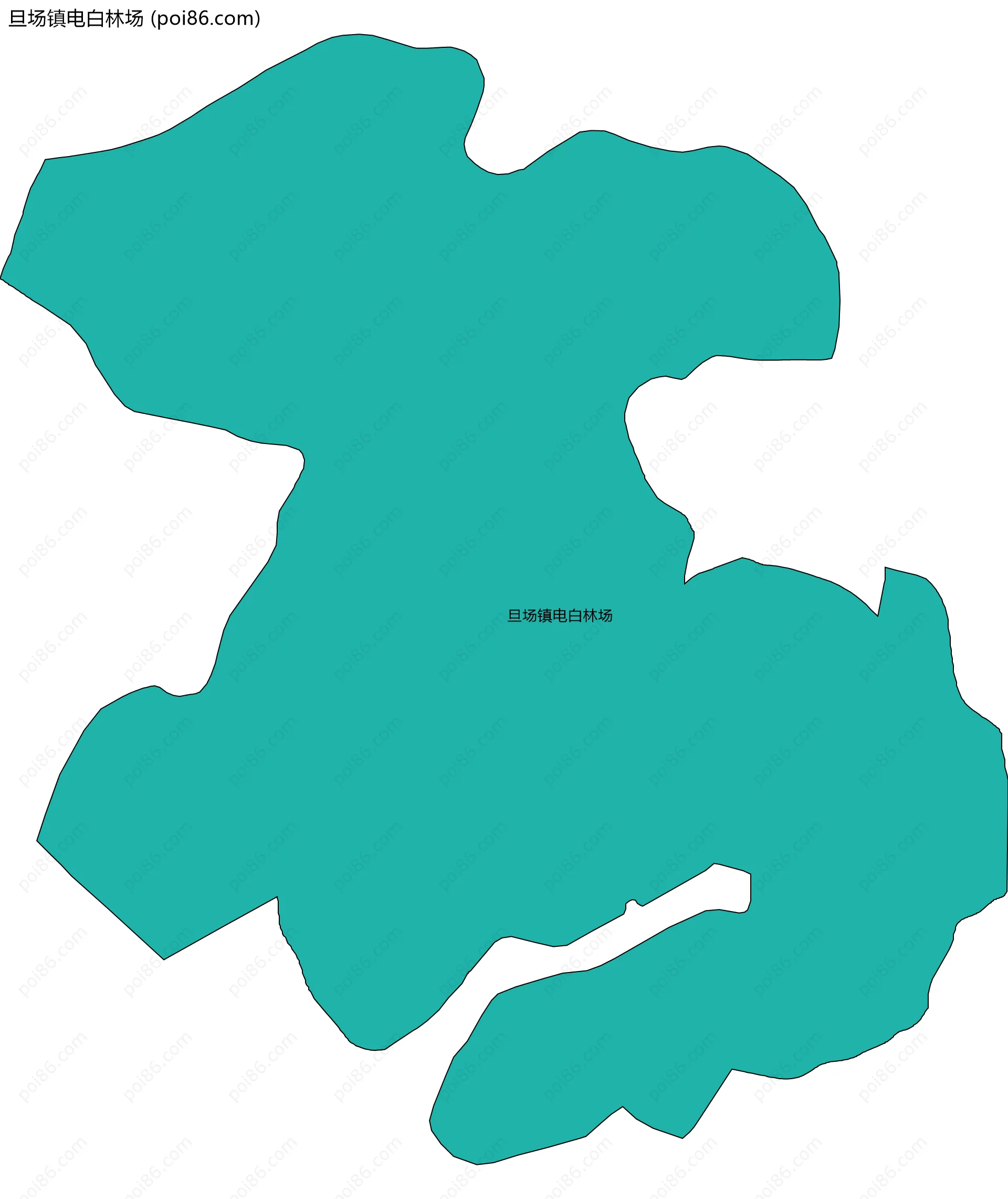 旦场镇电白林场边界地图