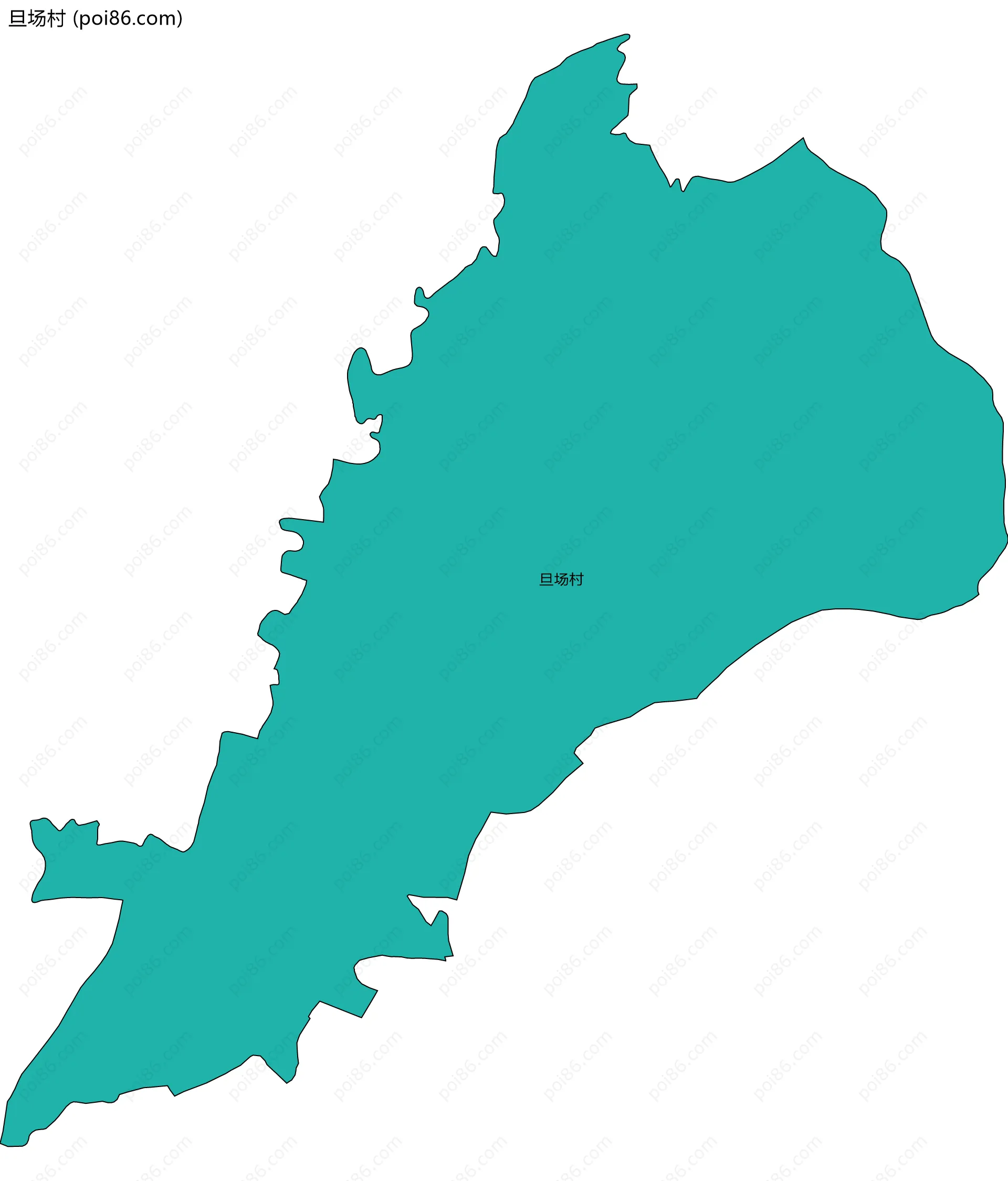 旦场村边界地图