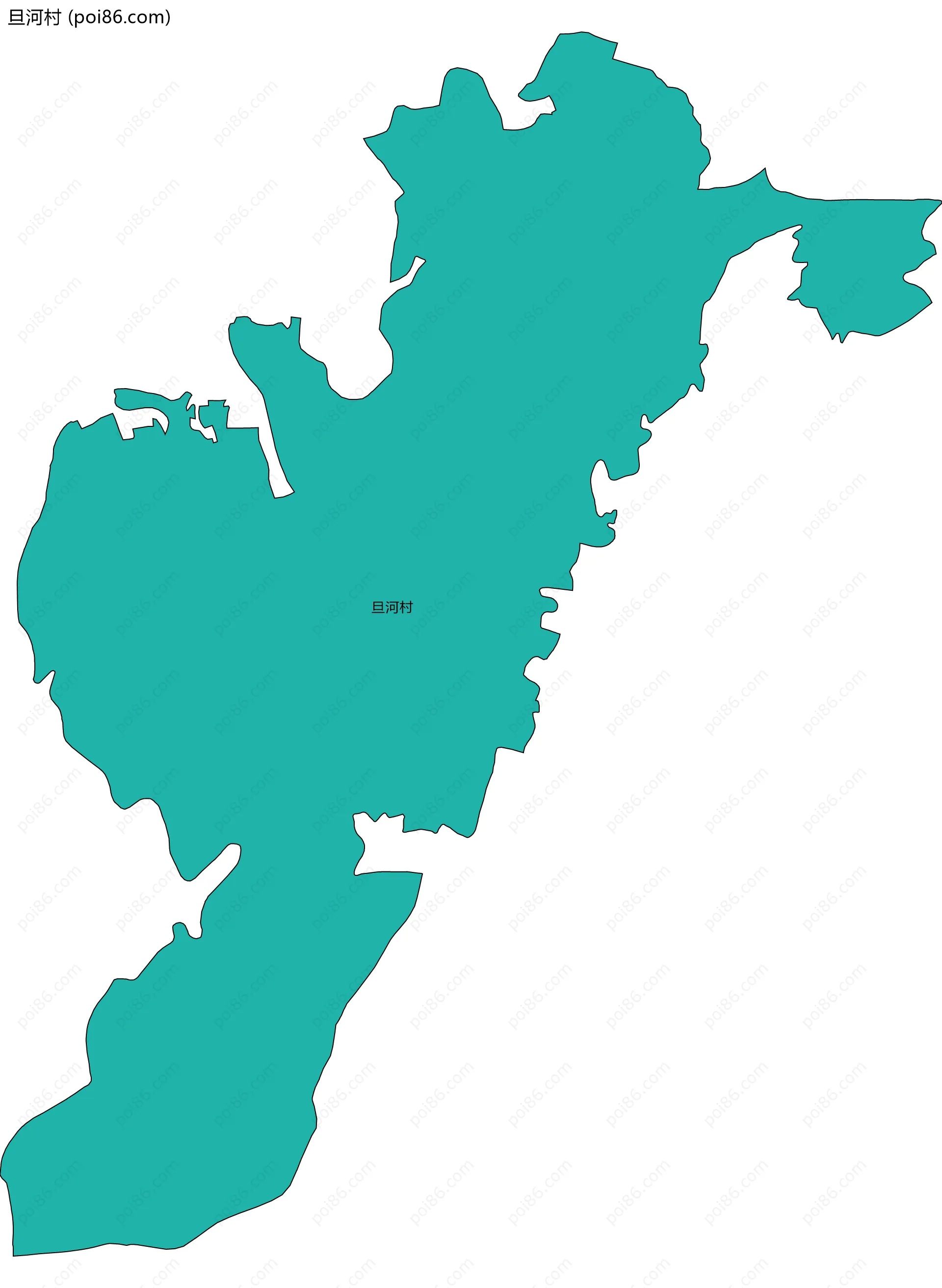 旦河村边界地图