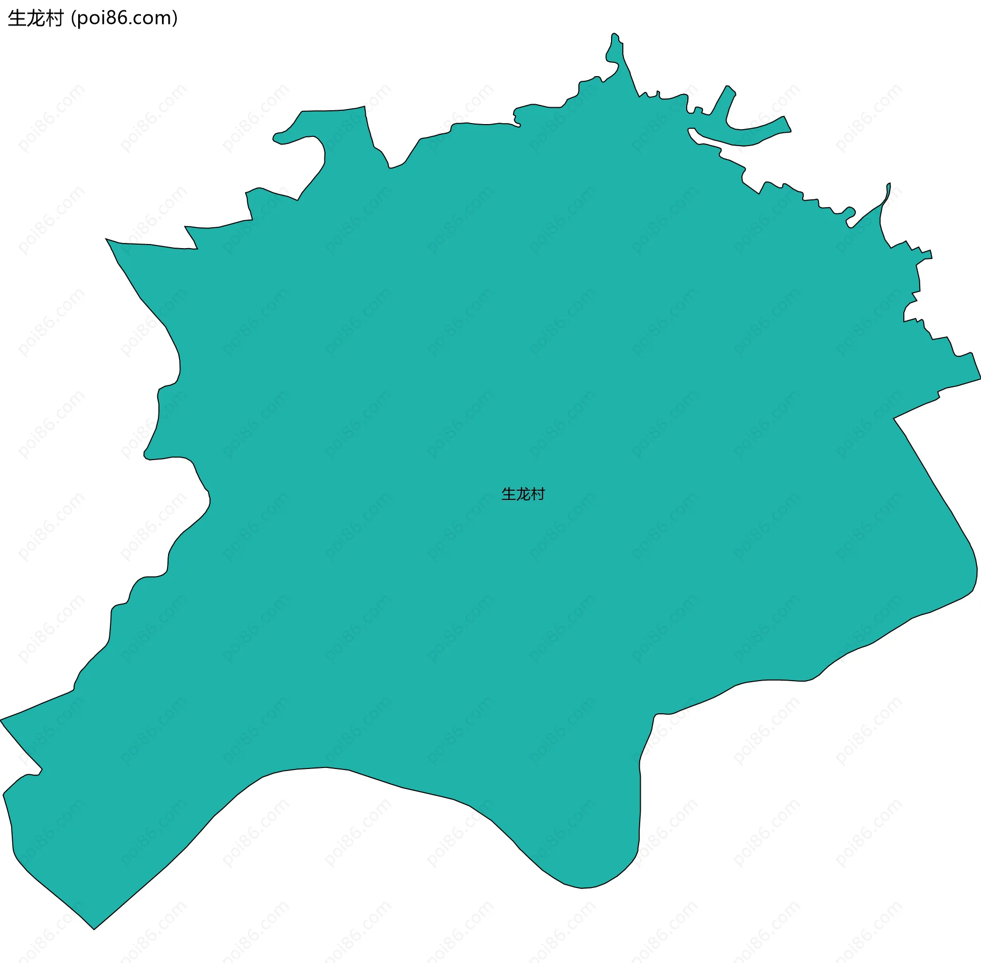 生龙村边界地图