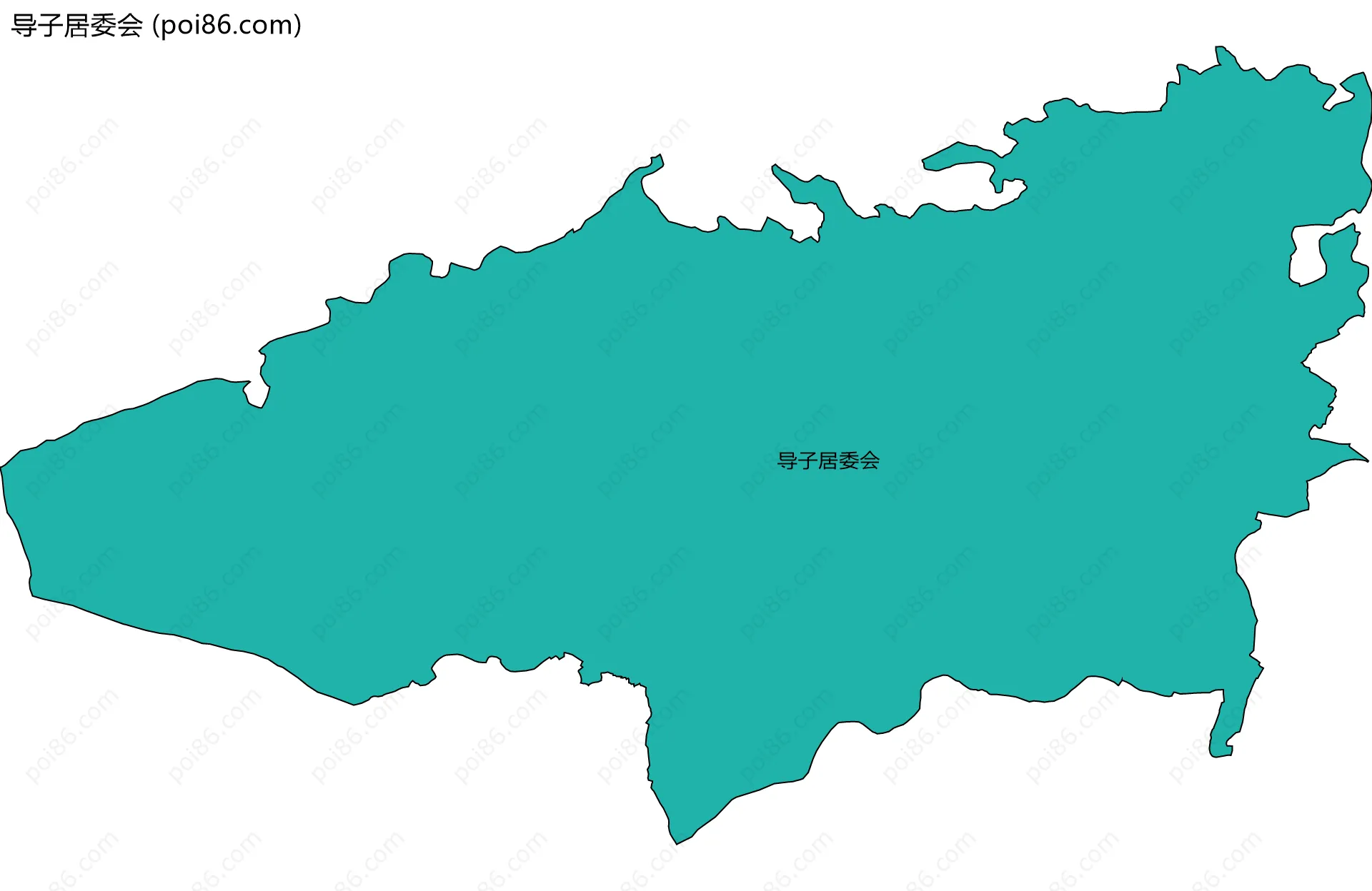 导子居委会边界地图