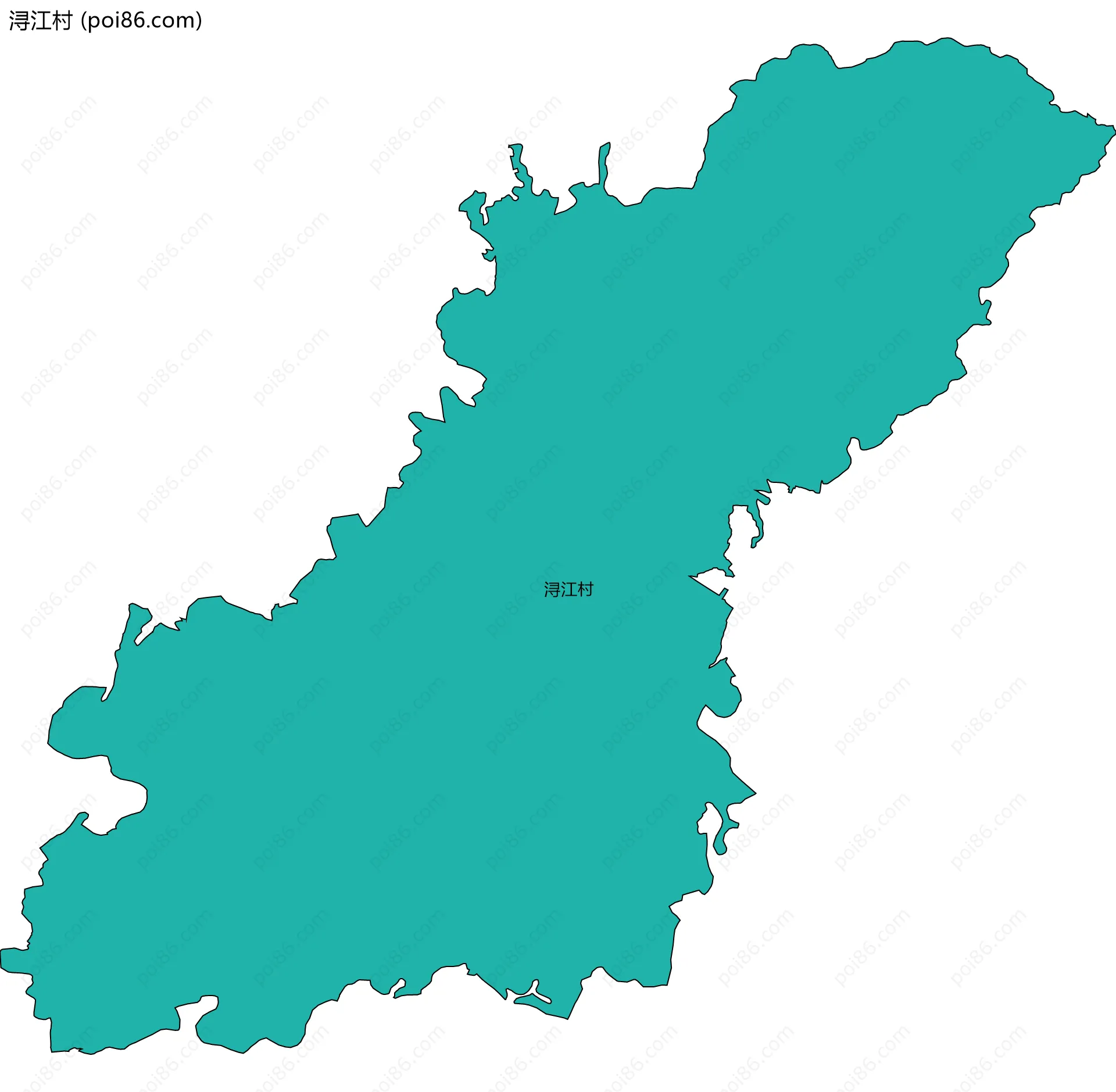 浔江村边界地图