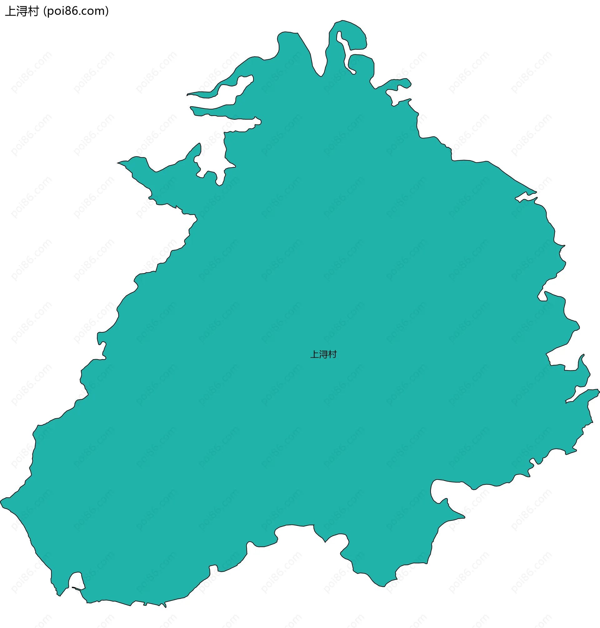 上浔村边界地图