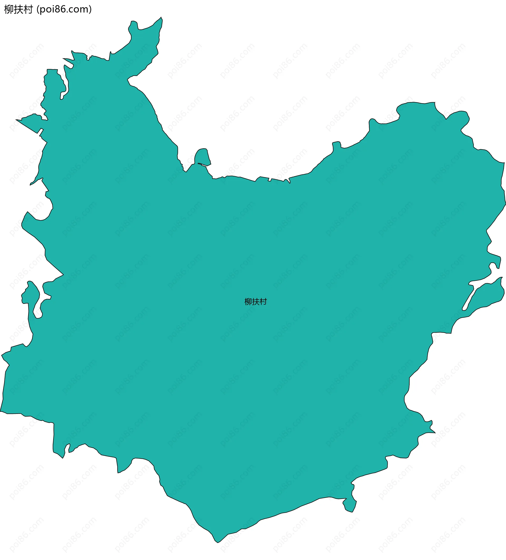 柳扶村边界地图