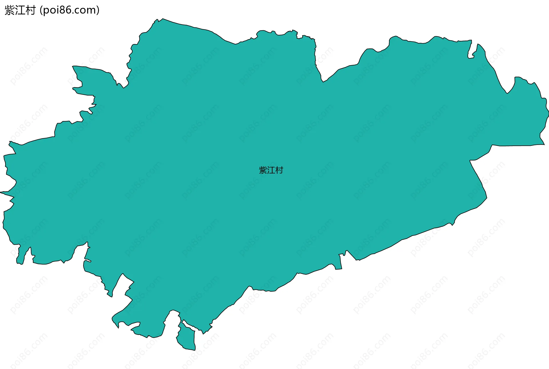 紫江村边界地图