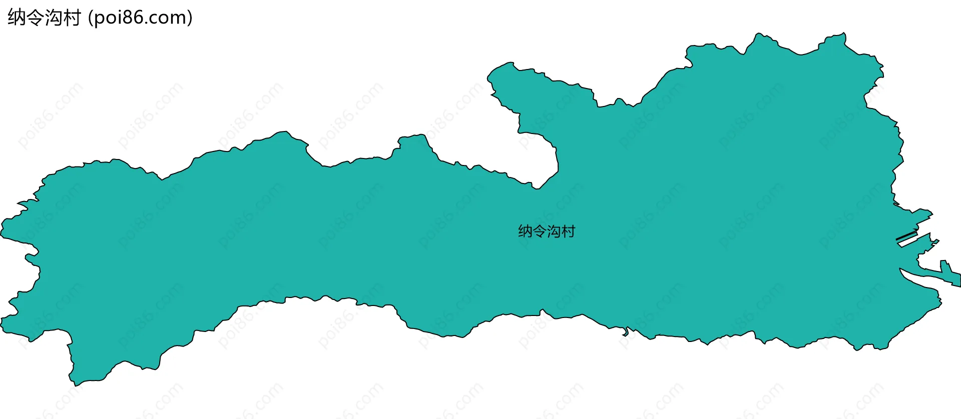 纳令沟村边界地图