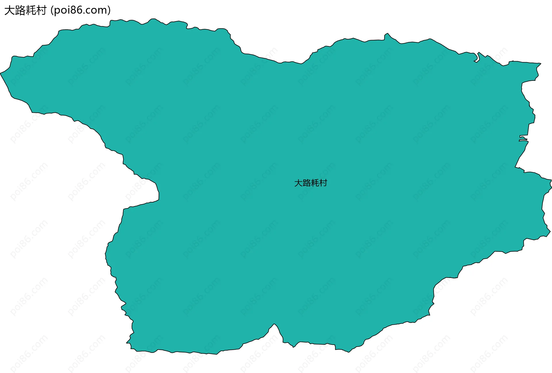 大路耗村边界地图