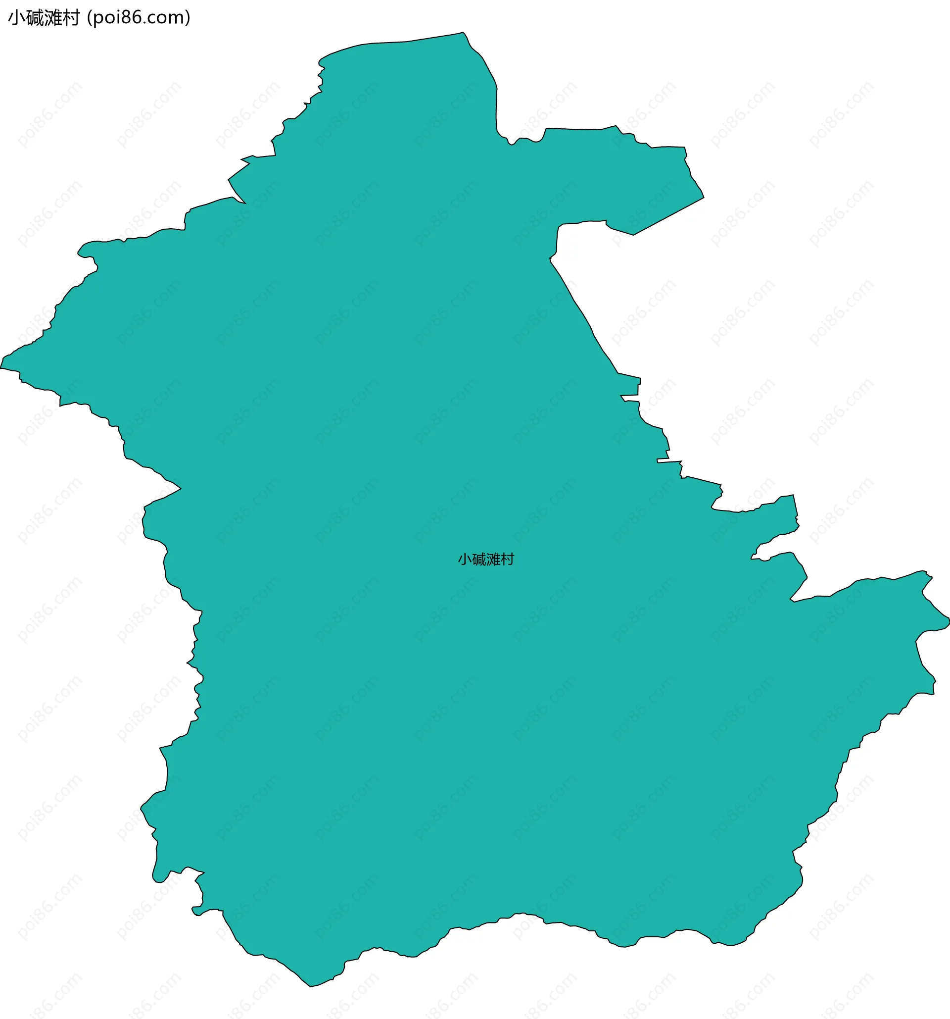 小碱滩村边界地图