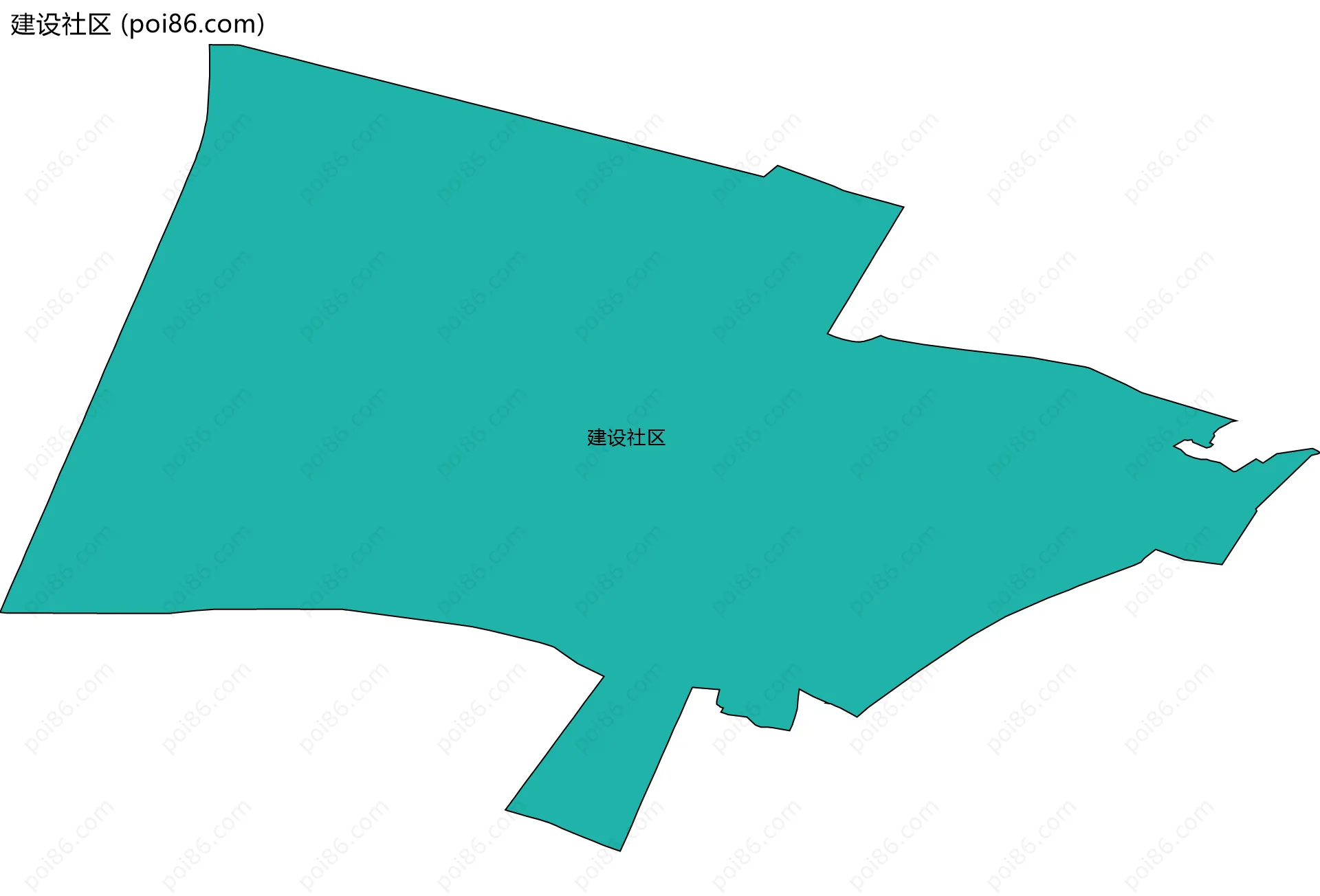 建设社区边界地图