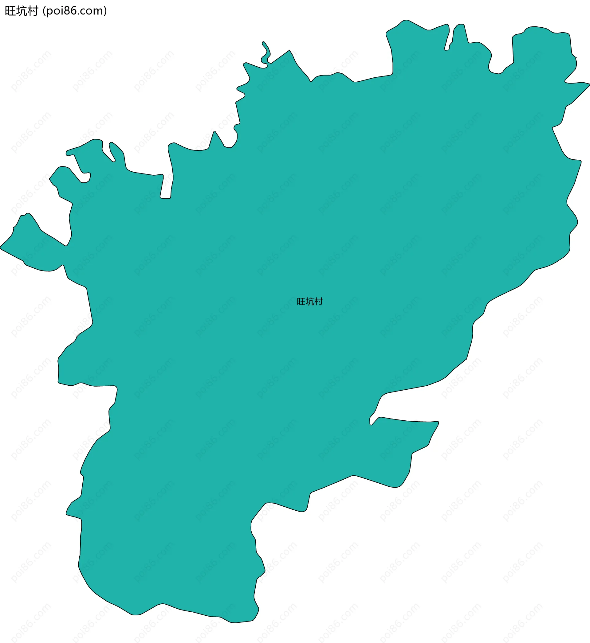 旺坑村边界地图