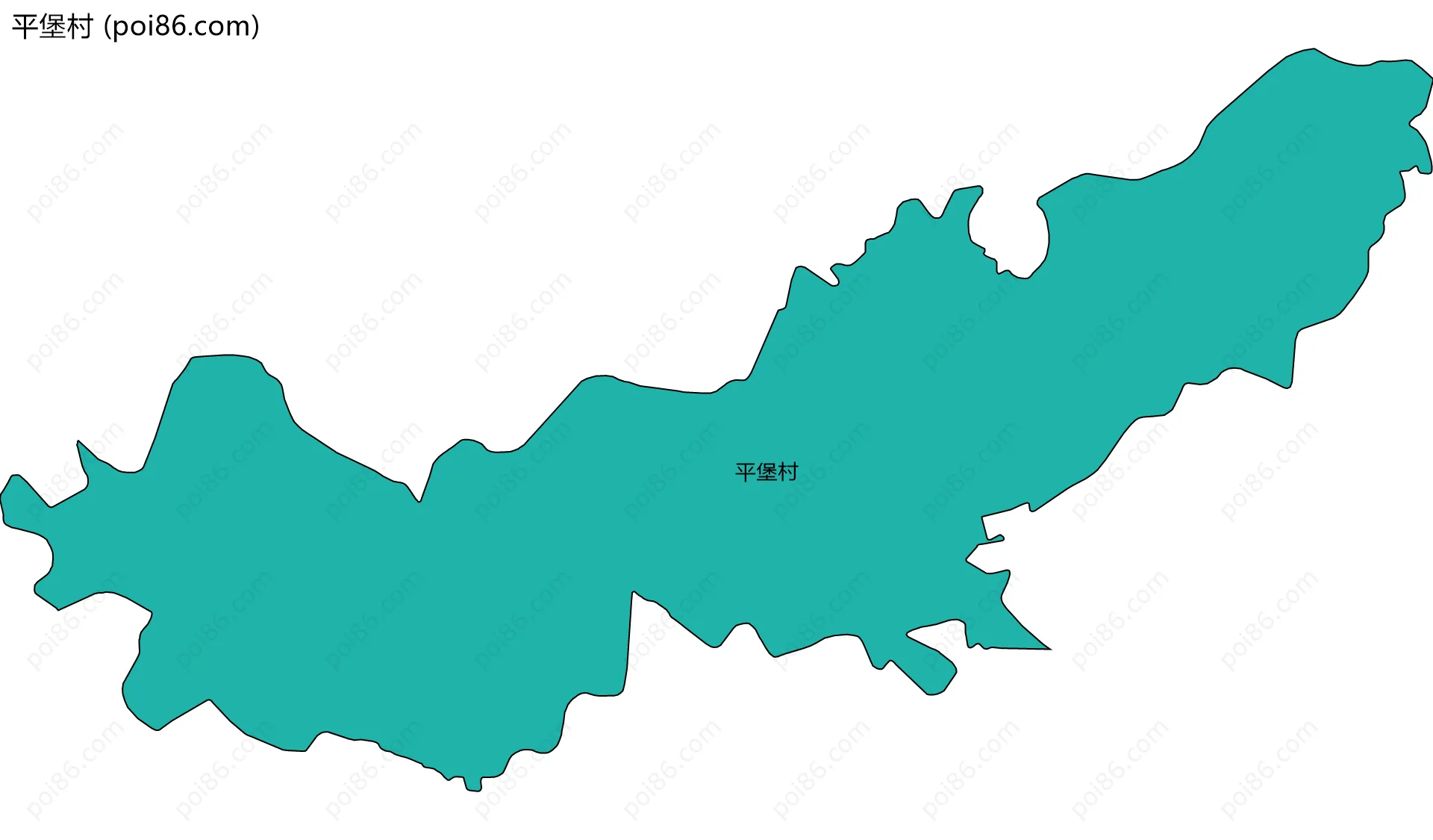 平堡村边界地图