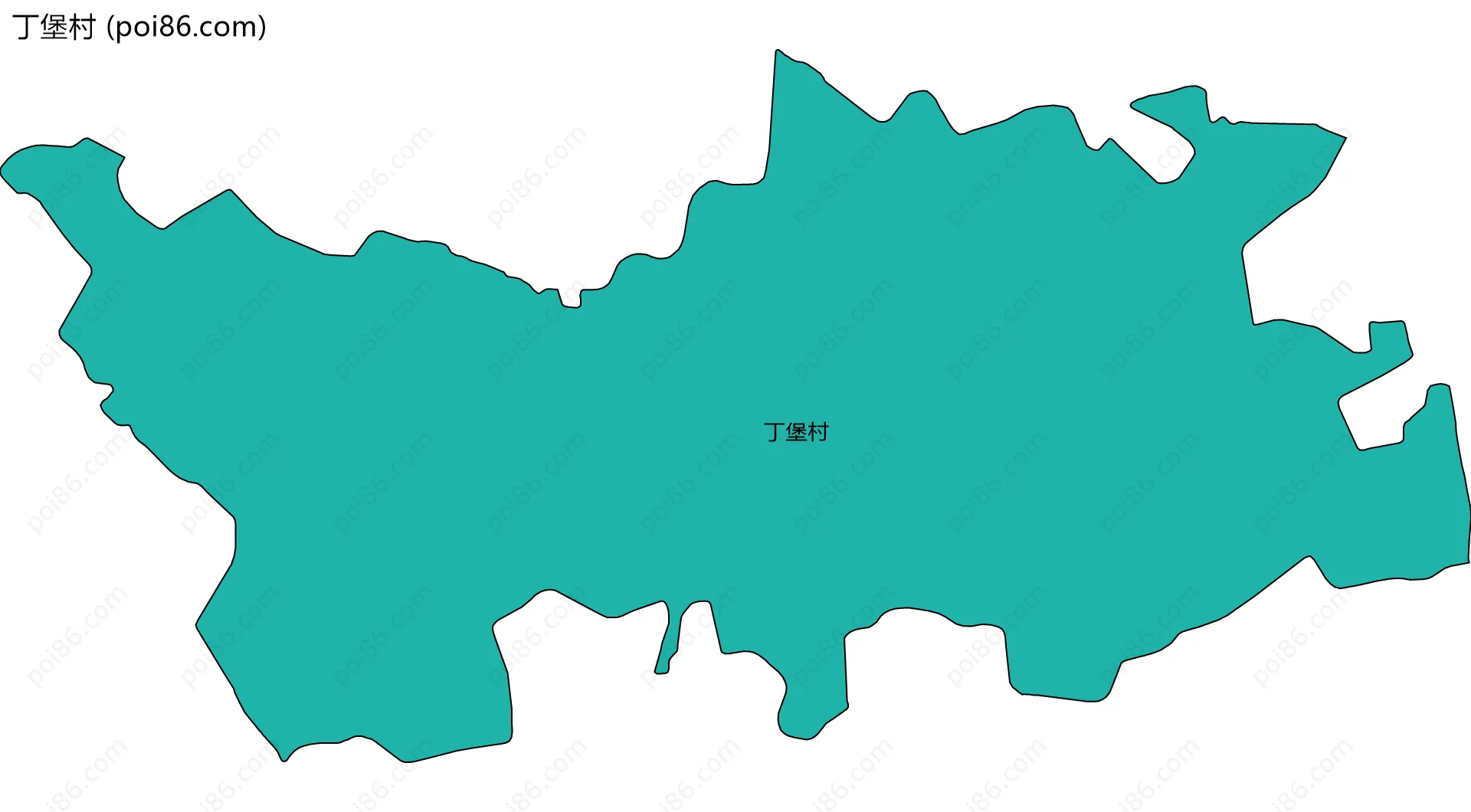 丁堡村边界地图