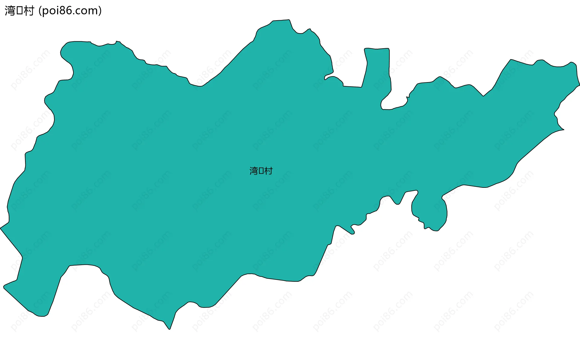 湾村边界地图