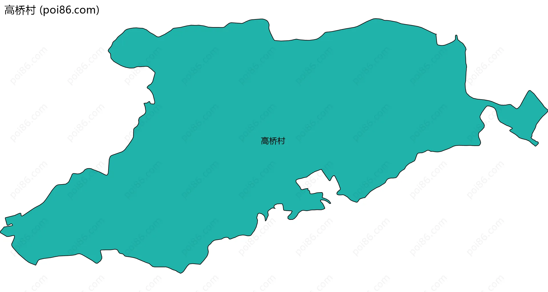 高桥村边界地图
